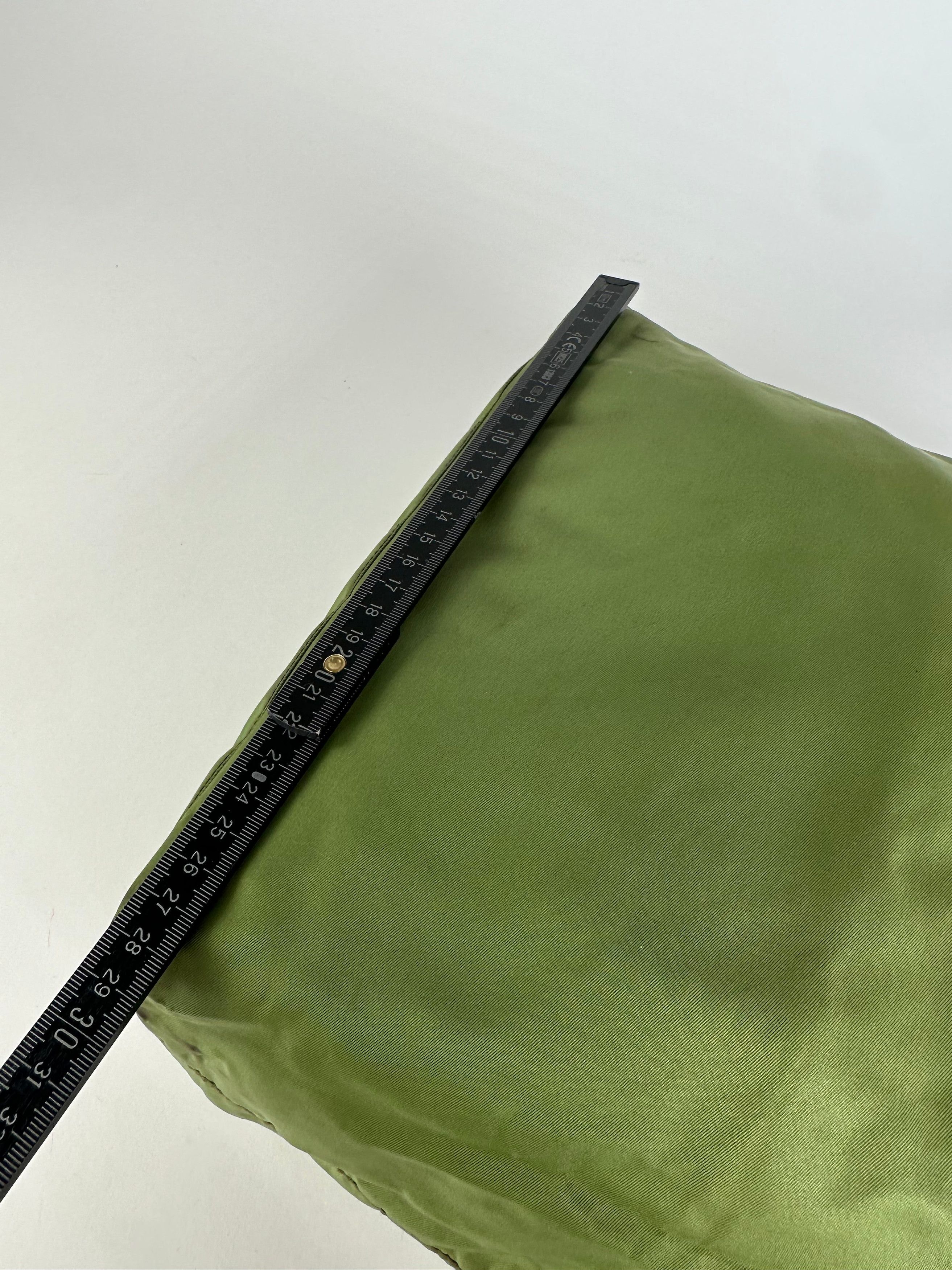 Prada Vintage Triangle Polyester Bag Green Size ONE SIZE - 12 Thumbnail