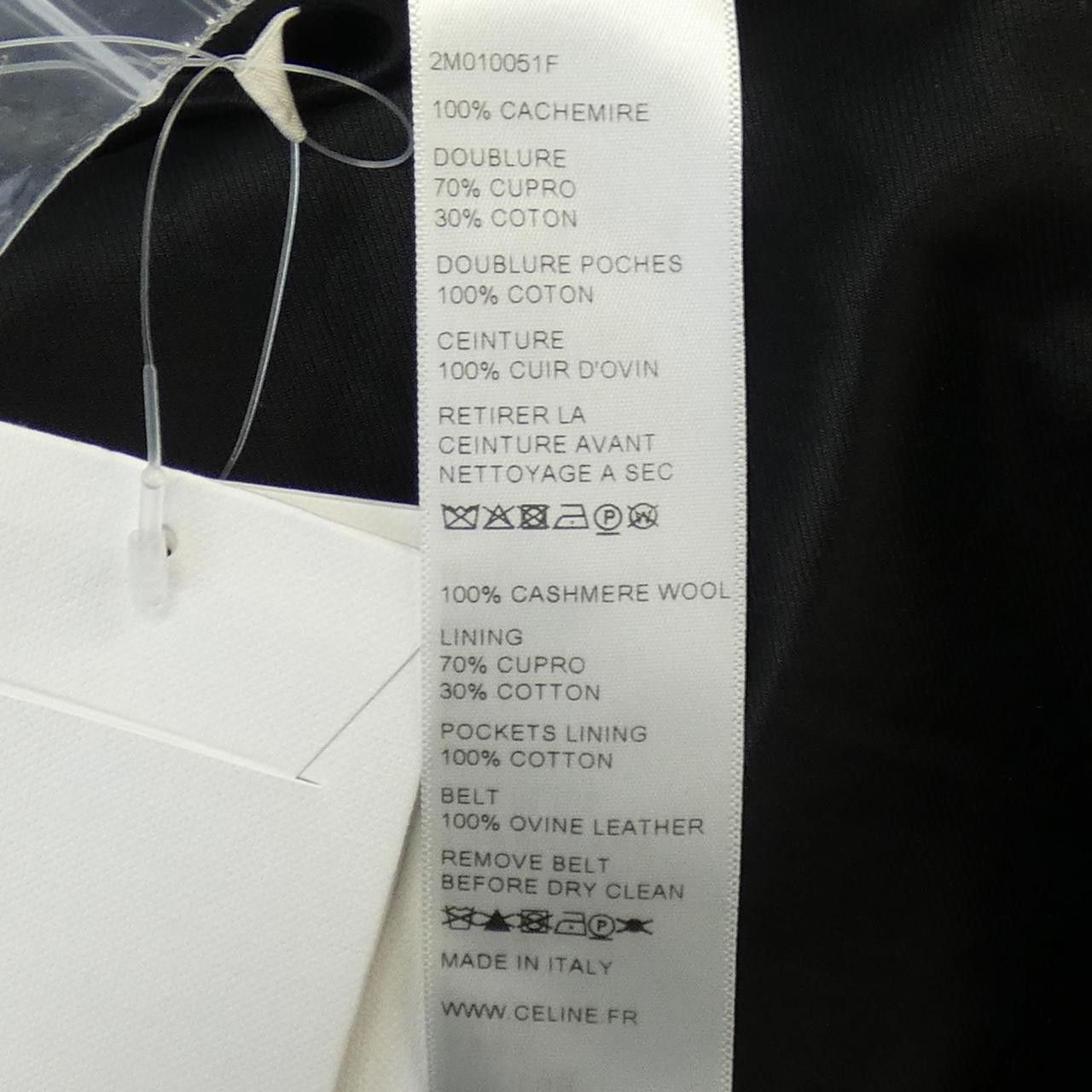 Celine Celine CELINE Cashmere Coat Textile Outerwear 2M010051F DUTY FREE for USA Size ONE SIZE - 3 Thumbnail