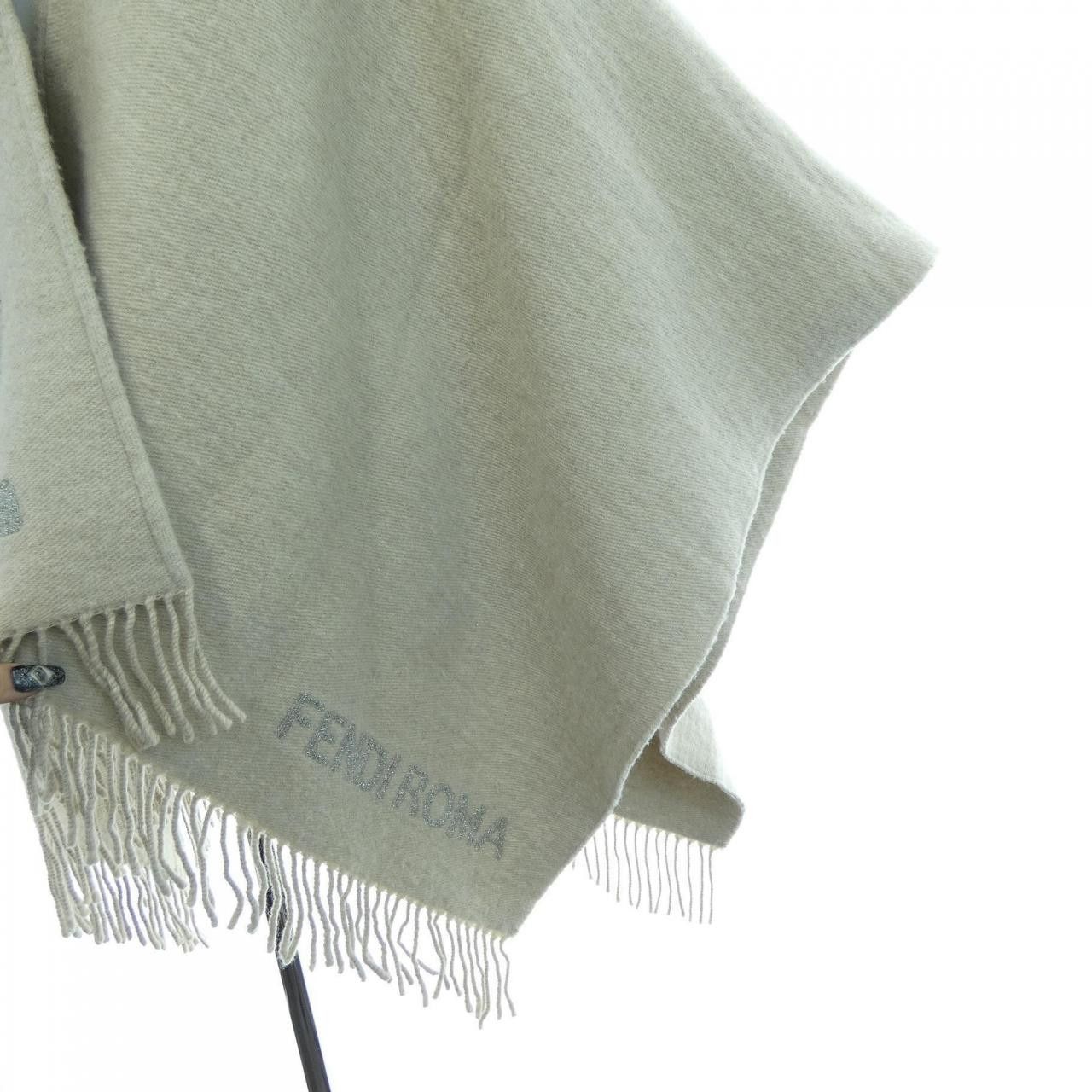 Fendi Fendi Fendi Cashmere Blend Cape Textile Outerwear FXX788AR0Q DUTY FREE for USA Size ONE SIZE - 7 Thumbnail