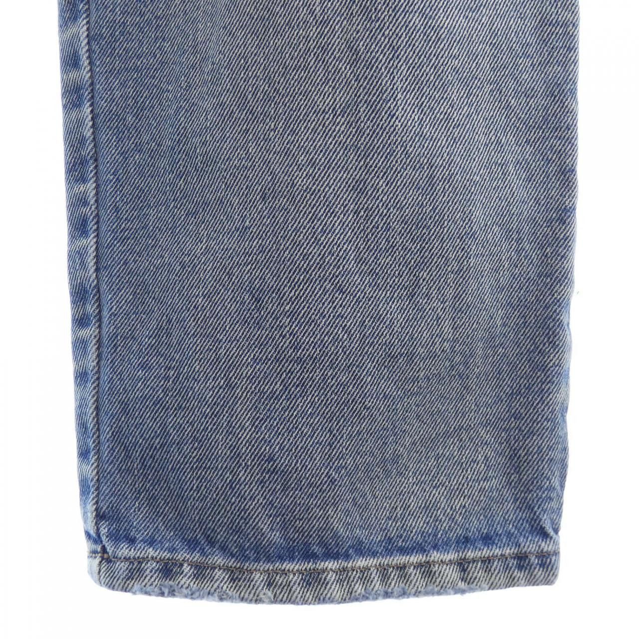 Miu Miu Miu Miu Miu Miu MIU MIU Logo Jeans Textile Jeans GWP299 1SXP DUTY FREE for USA Size ONE SIZE - 5 Thumbnail