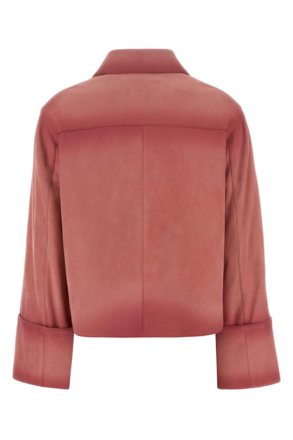 Loewe Pink Leather Jacket Size S / US 4 / IT 40 - 2 Thumbnail