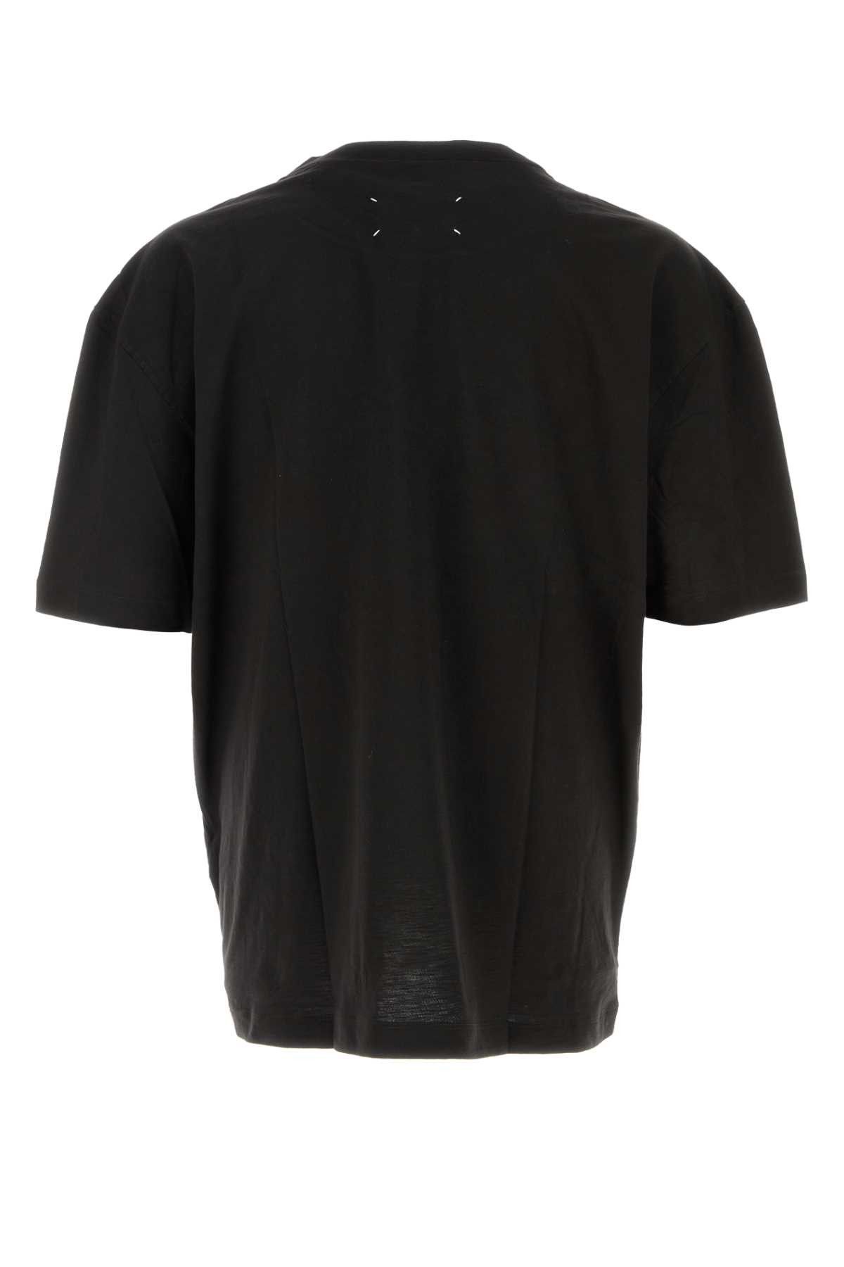 Maison Margiela Black Cotton Oversize T-Shirt Size US XL / EU 56 / 4 - 2 Thumbnail
