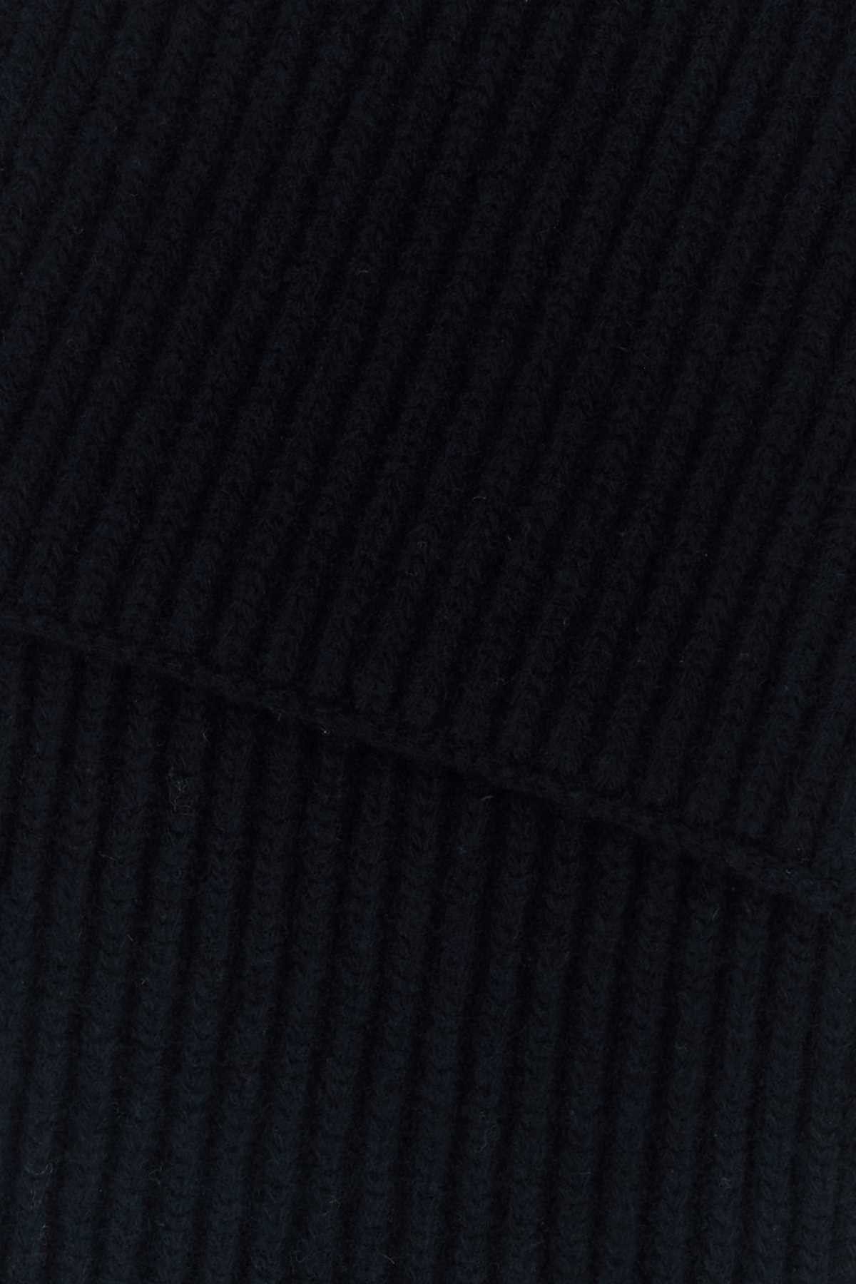 Maison Margiela Midnight Blue Wool Scarf Size ONE SIZE - 2 Thumbnail