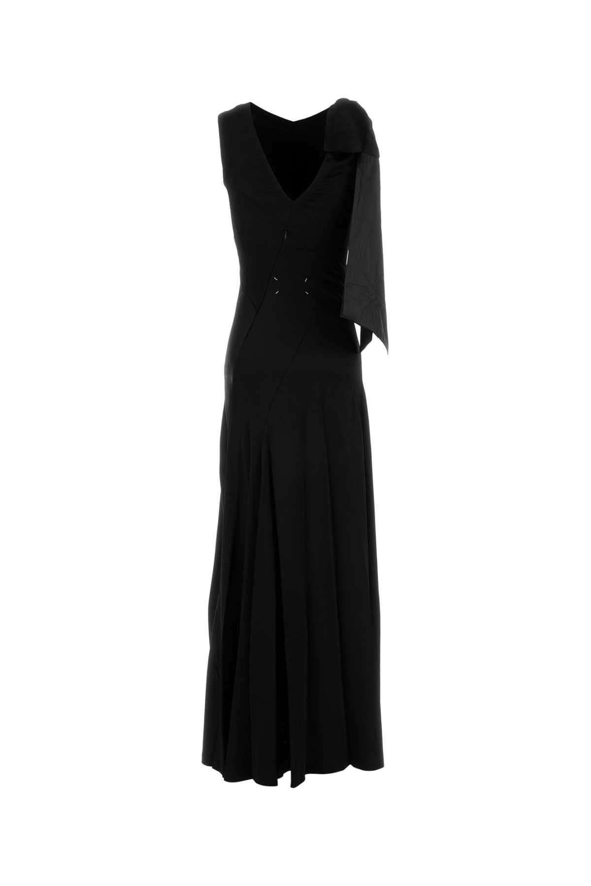 Maison Margiela Black Satin Long Dress Size M / US 6-8 / IT 42-44 - 2 Thumbnail