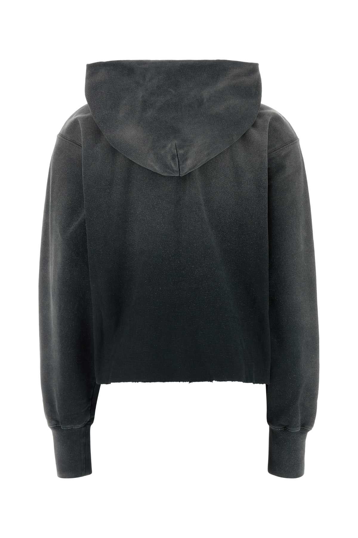 Maison Margiela Charcoal Cotton Sweatshirt Size XS / US 0-2 / IT 36-38 - 2 Thumbnail
