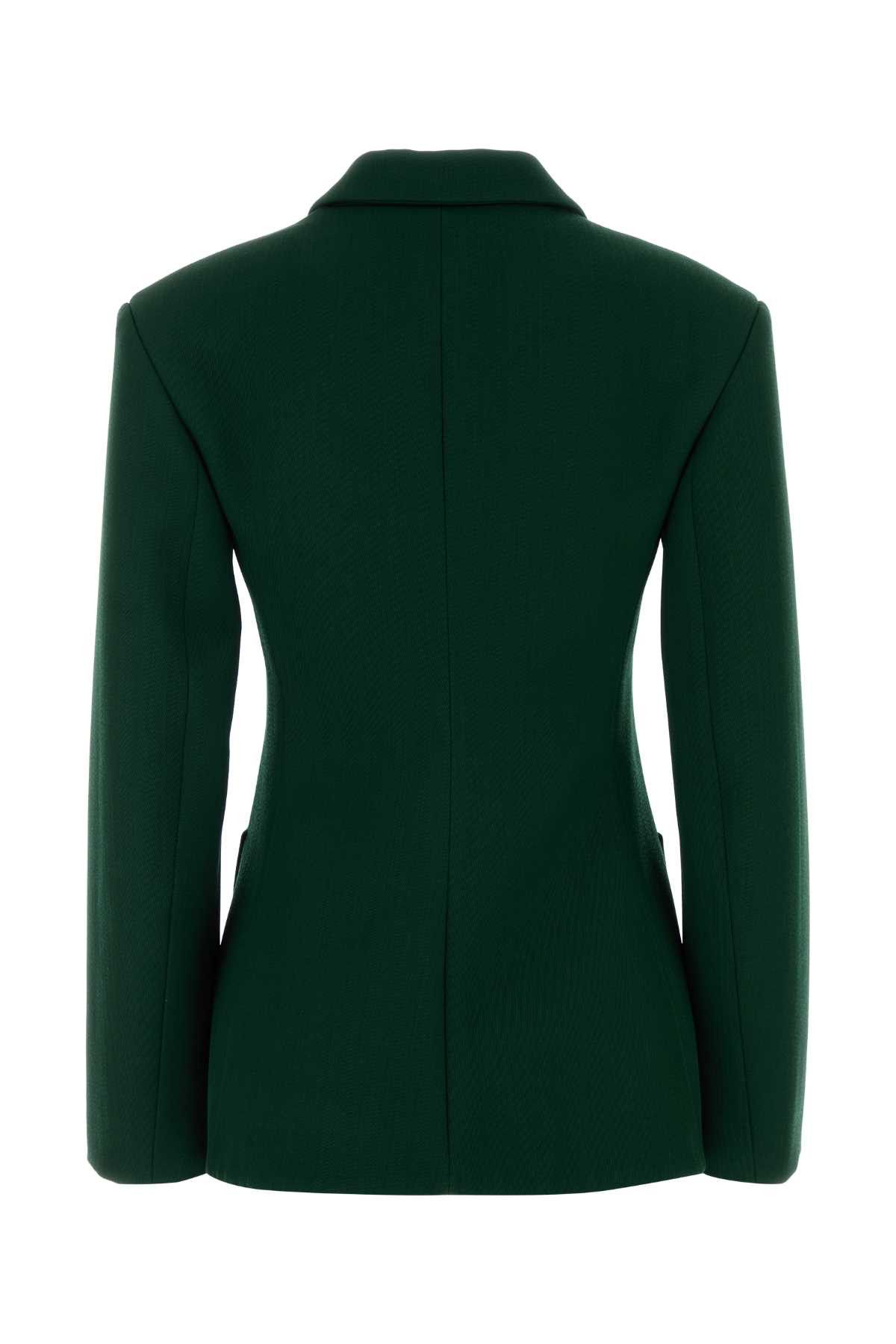 Loewe Dark Green Wool Blend Blazer Size S / US 4 / IT 40 - 2 Thumbnail