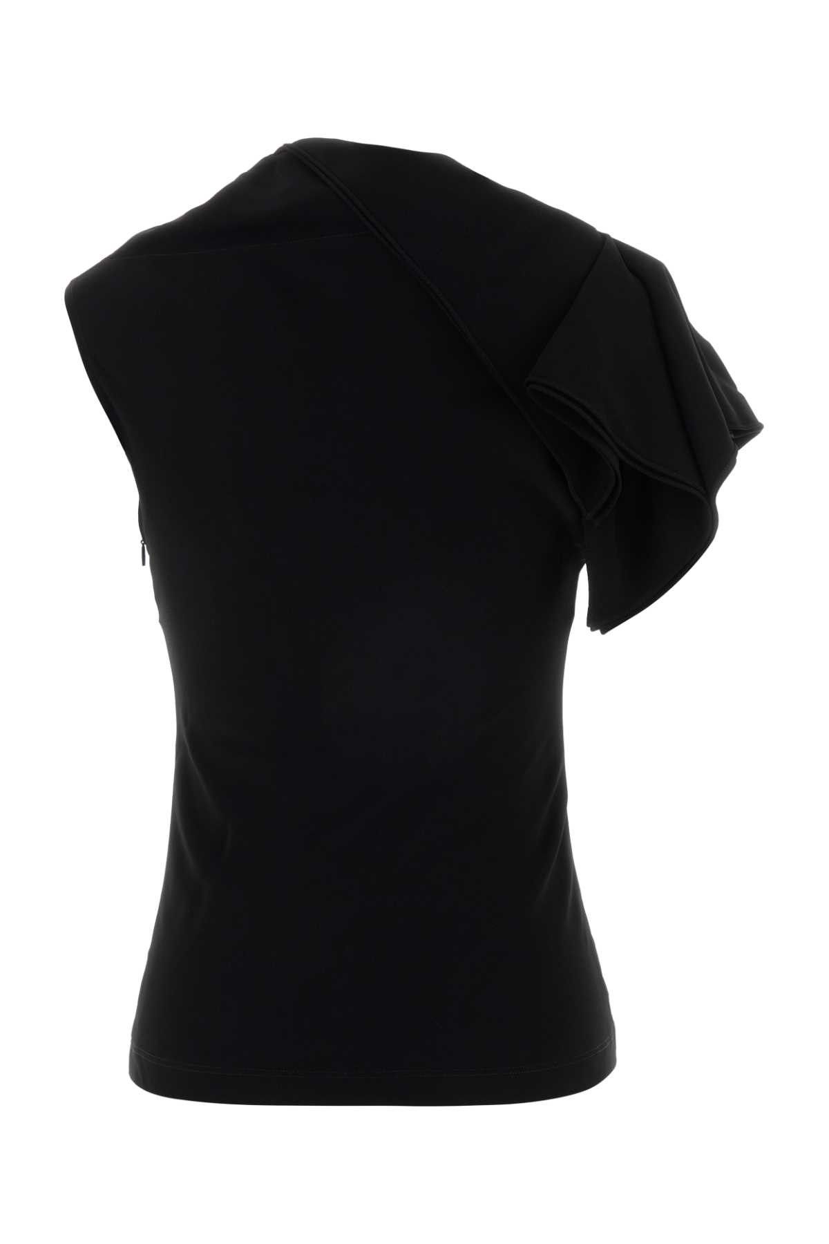 Loewe Black Stretch Cady Top Size S / US 4 / IT 40 - 2 Thumbnail