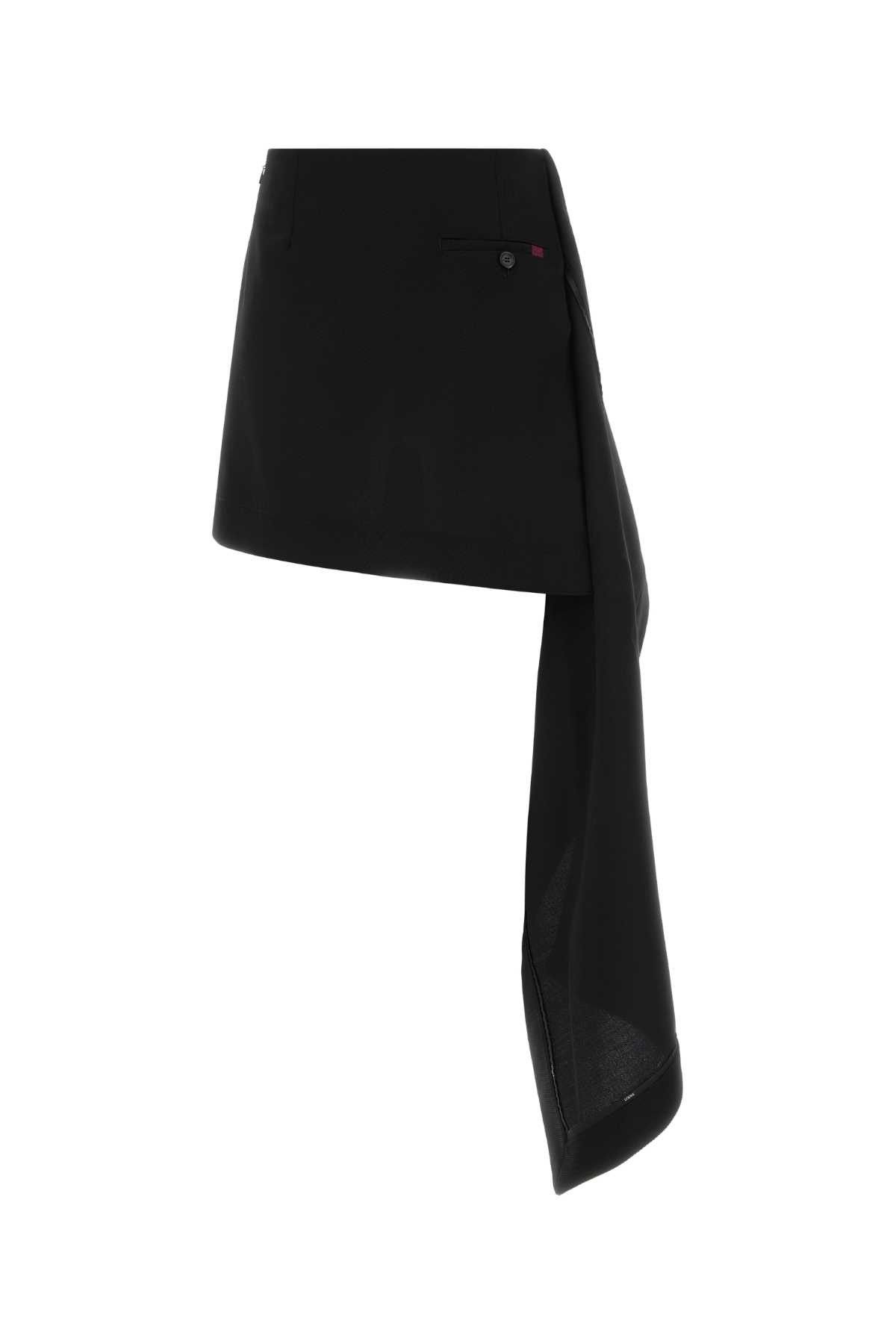 Loewe Black Wool Mini Skirt Size 27" / US 4 / IT 40 - 2 Thumbnail