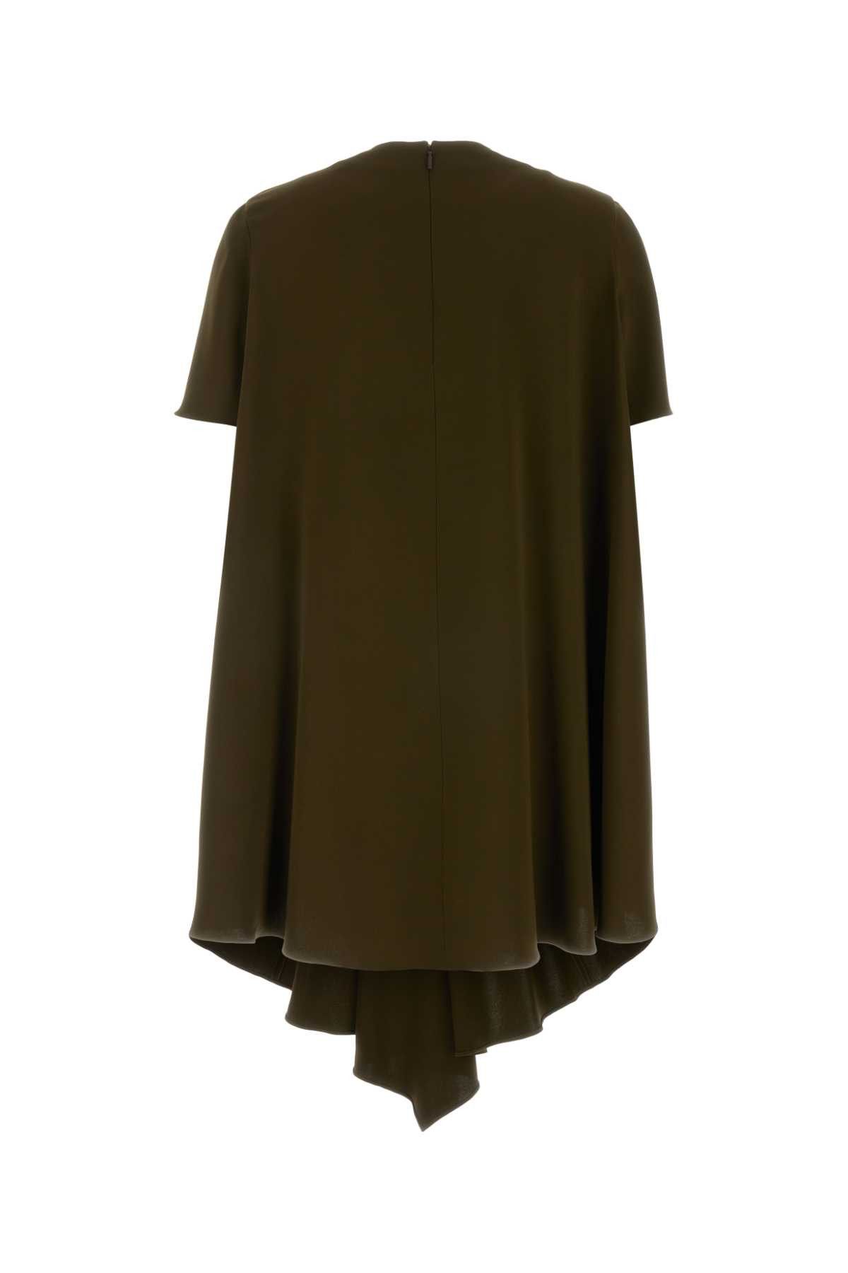 Loewe Khaki Stretch Cady Mini Dress Size M / US 6-8 / IT 42-44 - 2 Thumbnail
