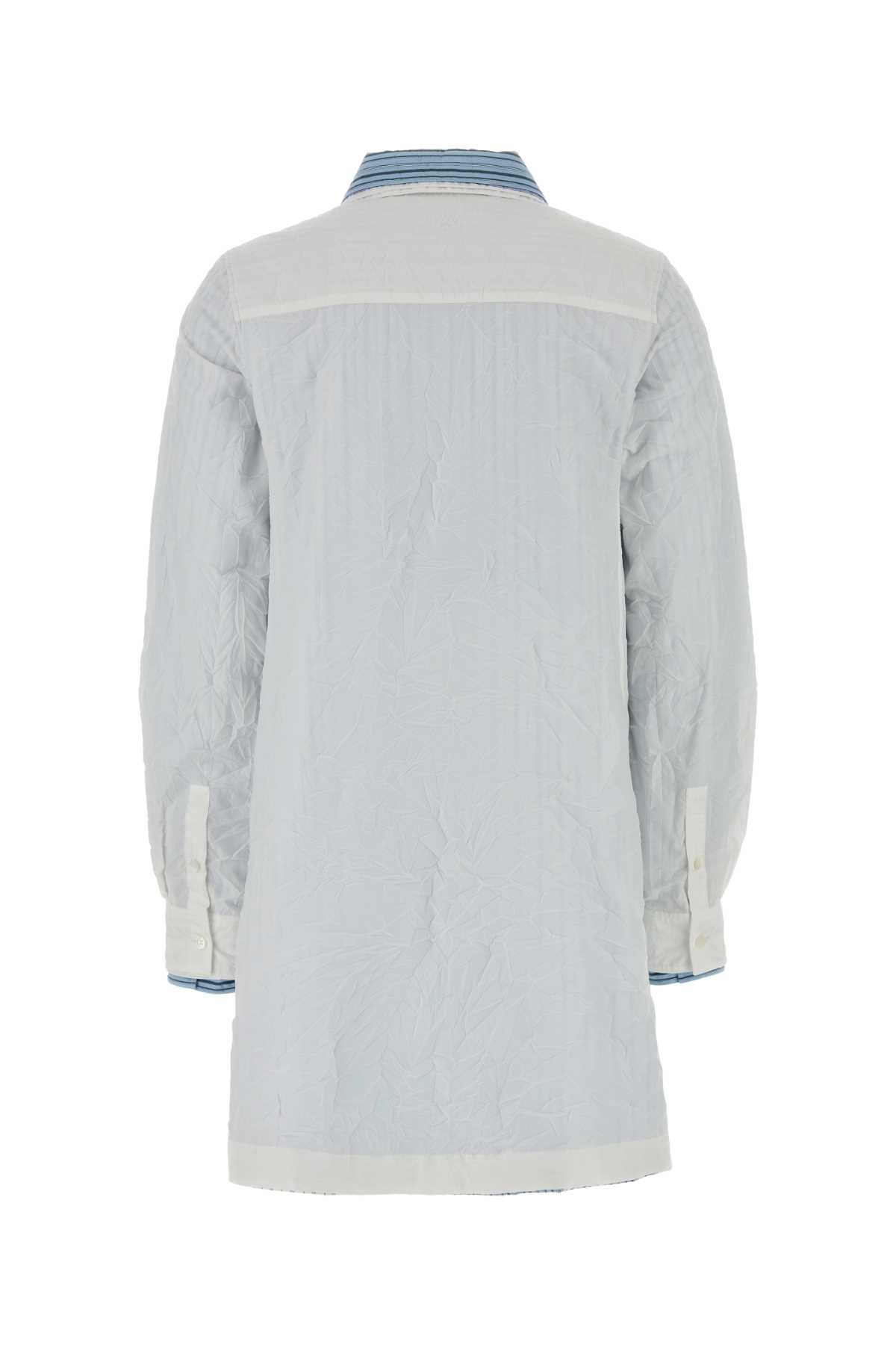 Loewe White Cotton Blend Shirt Dress Size M / US 6-8 / IT 42-44 - 2 Thumbnail
