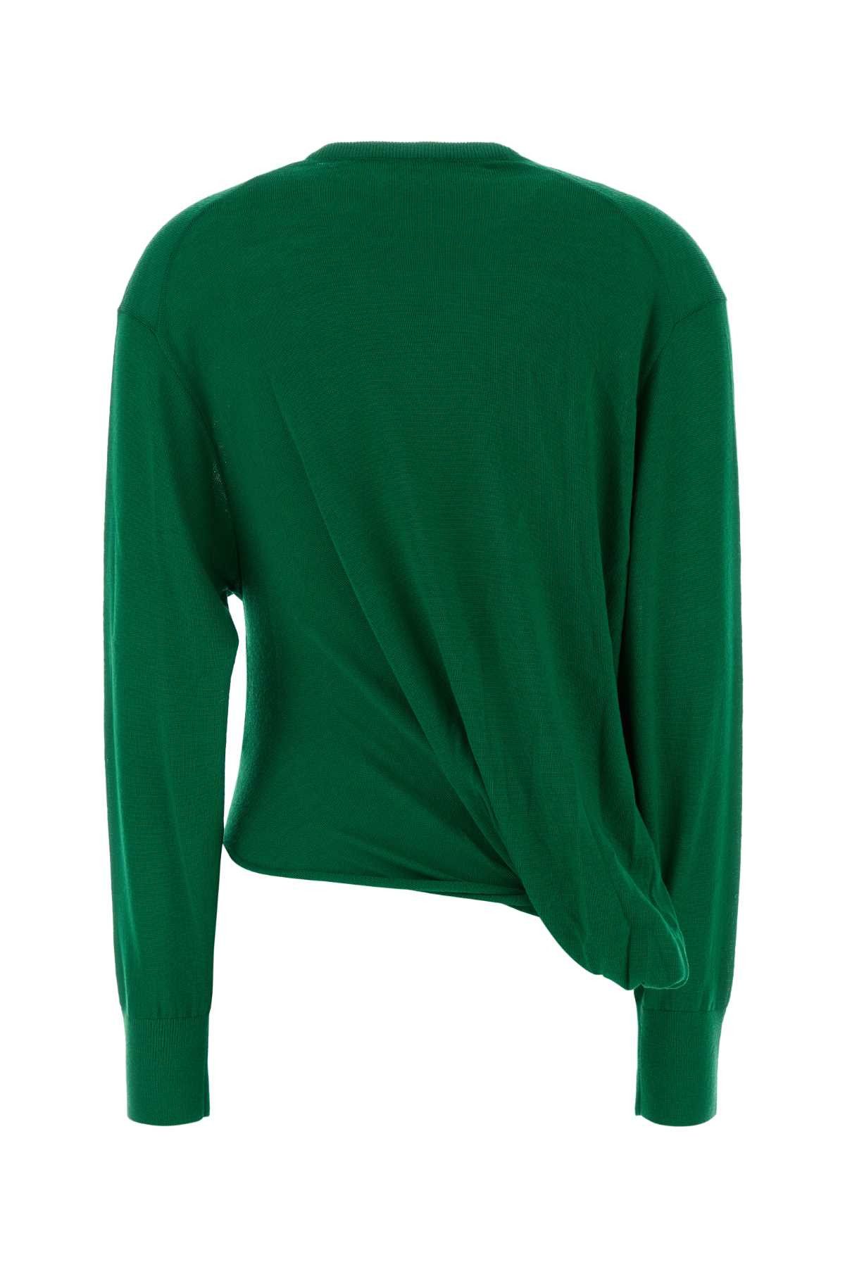 Loewe Green Wool Blend Sweater Size S / US 4 / IT 40 - 2 Thumbnail