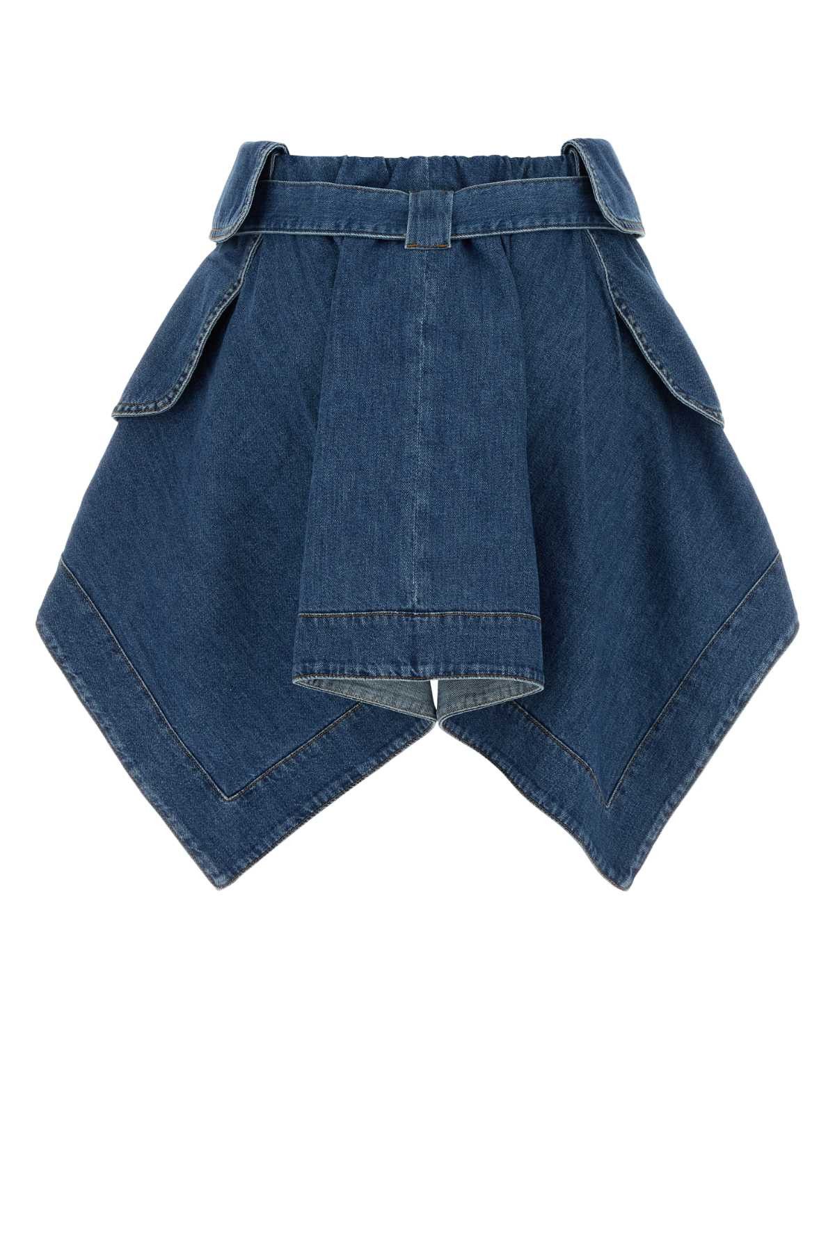 Loewe Denim Skirt Size 30" / US 8 / IT 44 - 2 Thumbnail