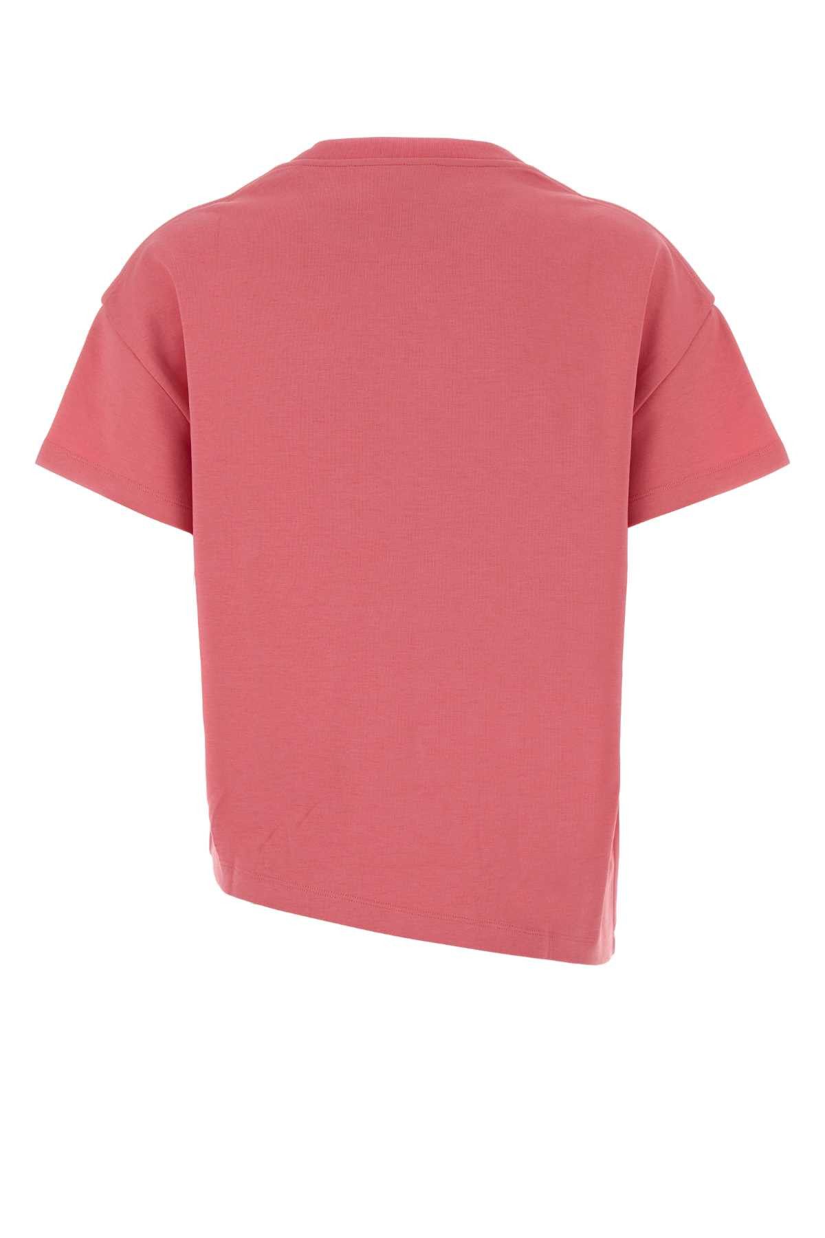Loewe Pink Cotton Blend T-Shirt Size XS / US 0-2 / IT 36-38 - 2 Thumbnail