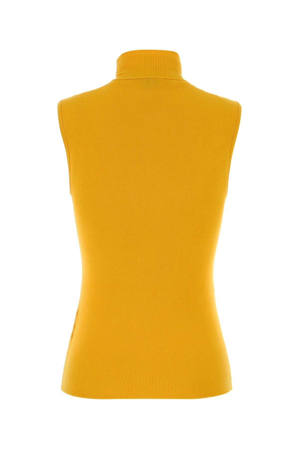 Loewe Yellow Knit Top Size S / US 4 / IT 40 - 2 Thumbnail