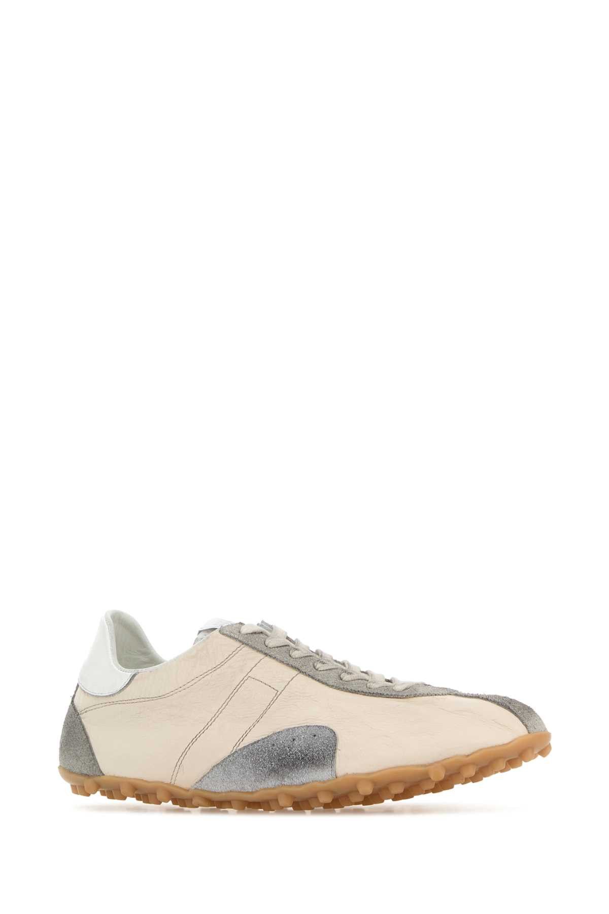 Maison Margiela Two-Tone Leather And Suede Sprinters Sneakers Size US 7 / EU 40 - 2 Thumbnail