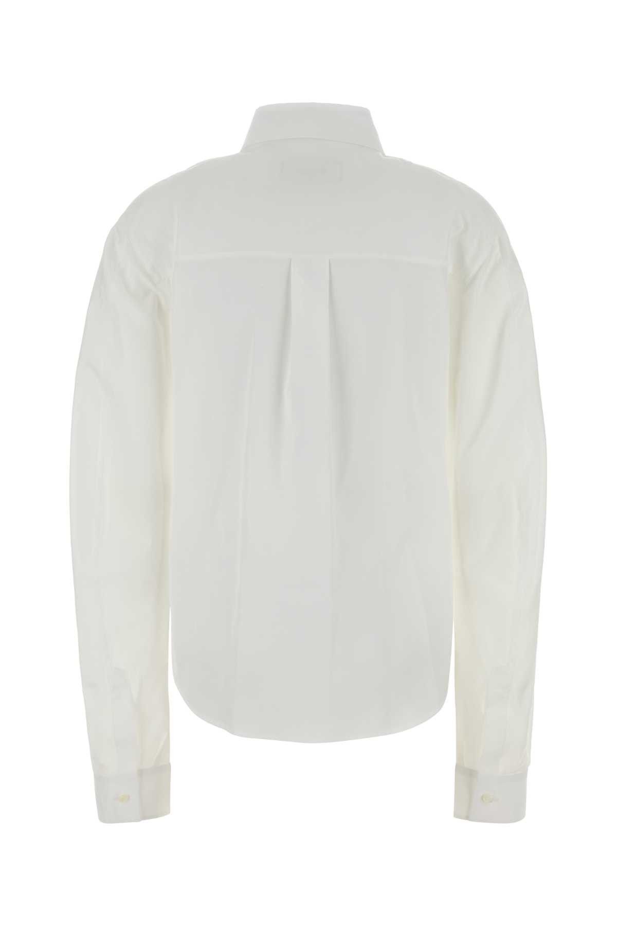 Dsquared2 White Poplin Shirt Size M / US 6-8 / IT 42-44 - 2 Thumbnail
