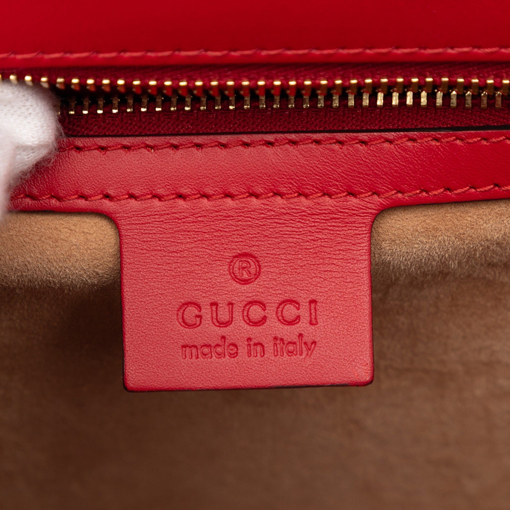 Gucci Medium Leather Web Sylvie Top Handle Bag Size ONE SIZE - 5 Thumbnail