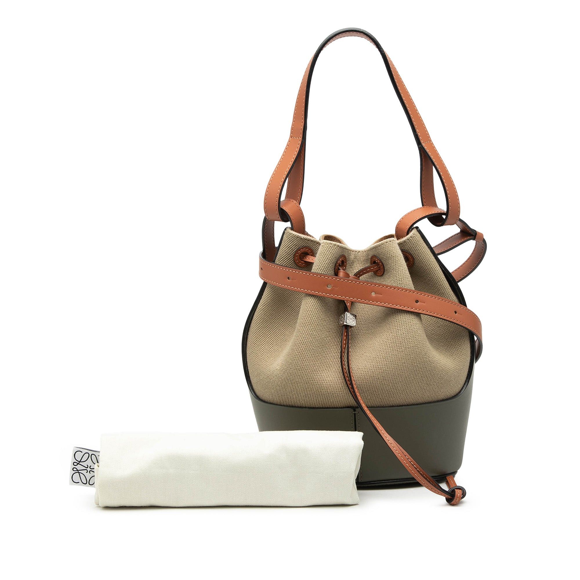 Loewe Small Canvas and Leather Balloon Bucket Bag Size ONE SIZE - 8 Thumbnail