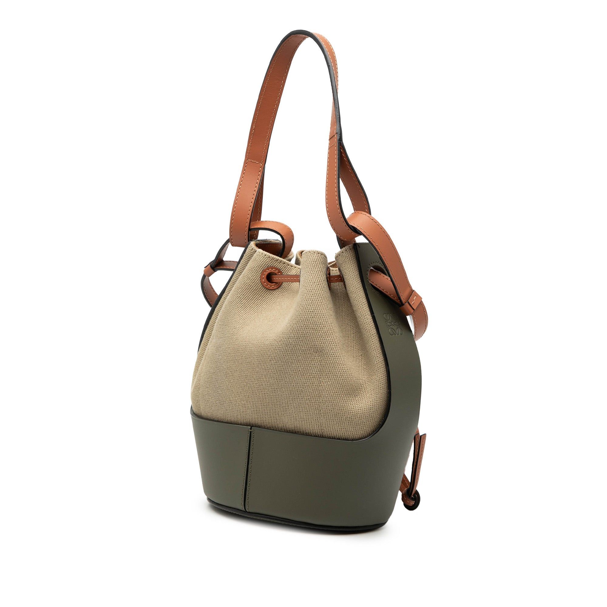 Loewe Small Canvas and Leather Balloon Bucket Bag Size ONE SIZE - 2 Thumbnail