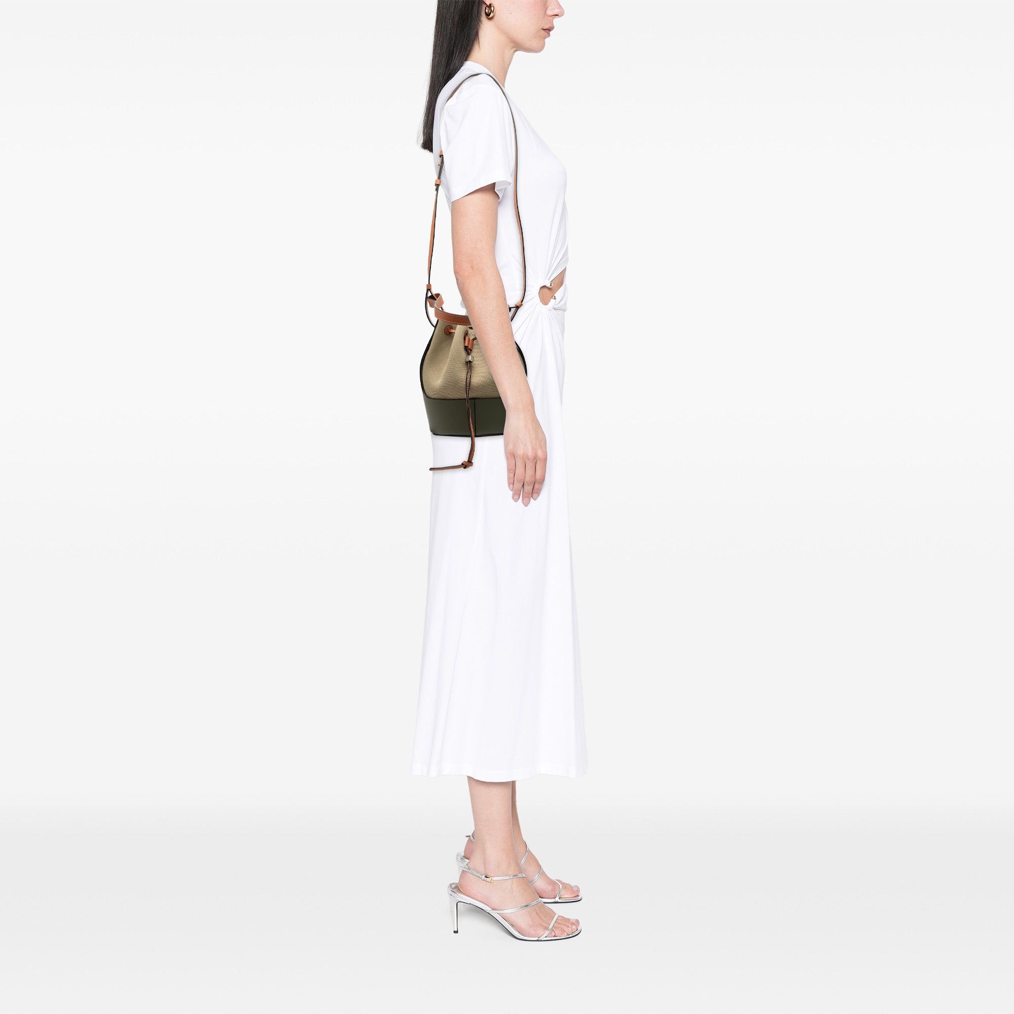 Loewe Small Canvas and Leather Balloon Bucket Bag Size ONE SIZE - 7 Thumbnail