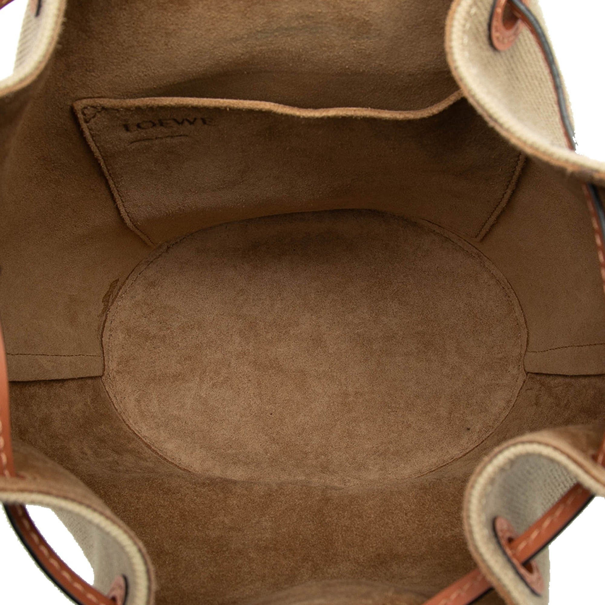 Loewe Small Canvas and Leather Balloon Bucket Bag Size ONE SIZE - 4 Thumbnail