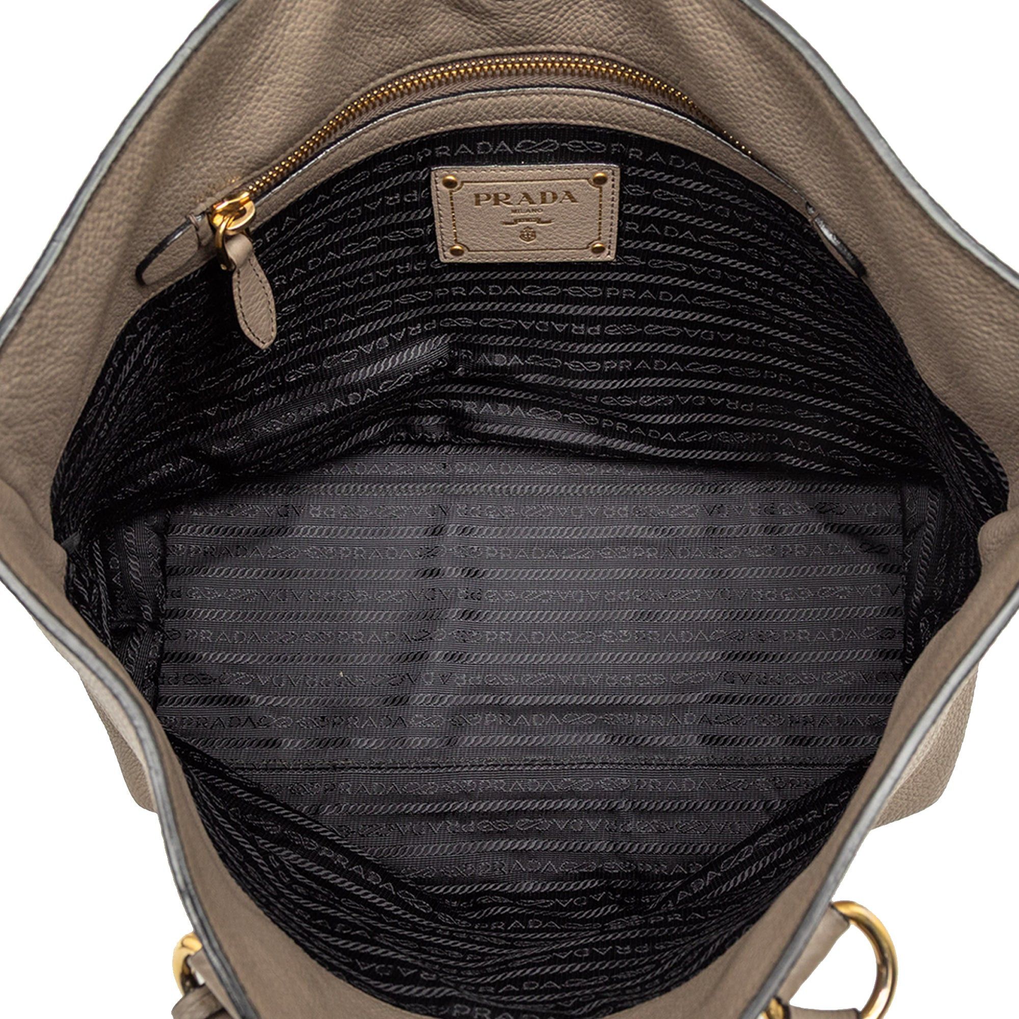 Prada Vitello Daino Canapa Logo Tote Size ONE SIZE - 4 Thumbnail