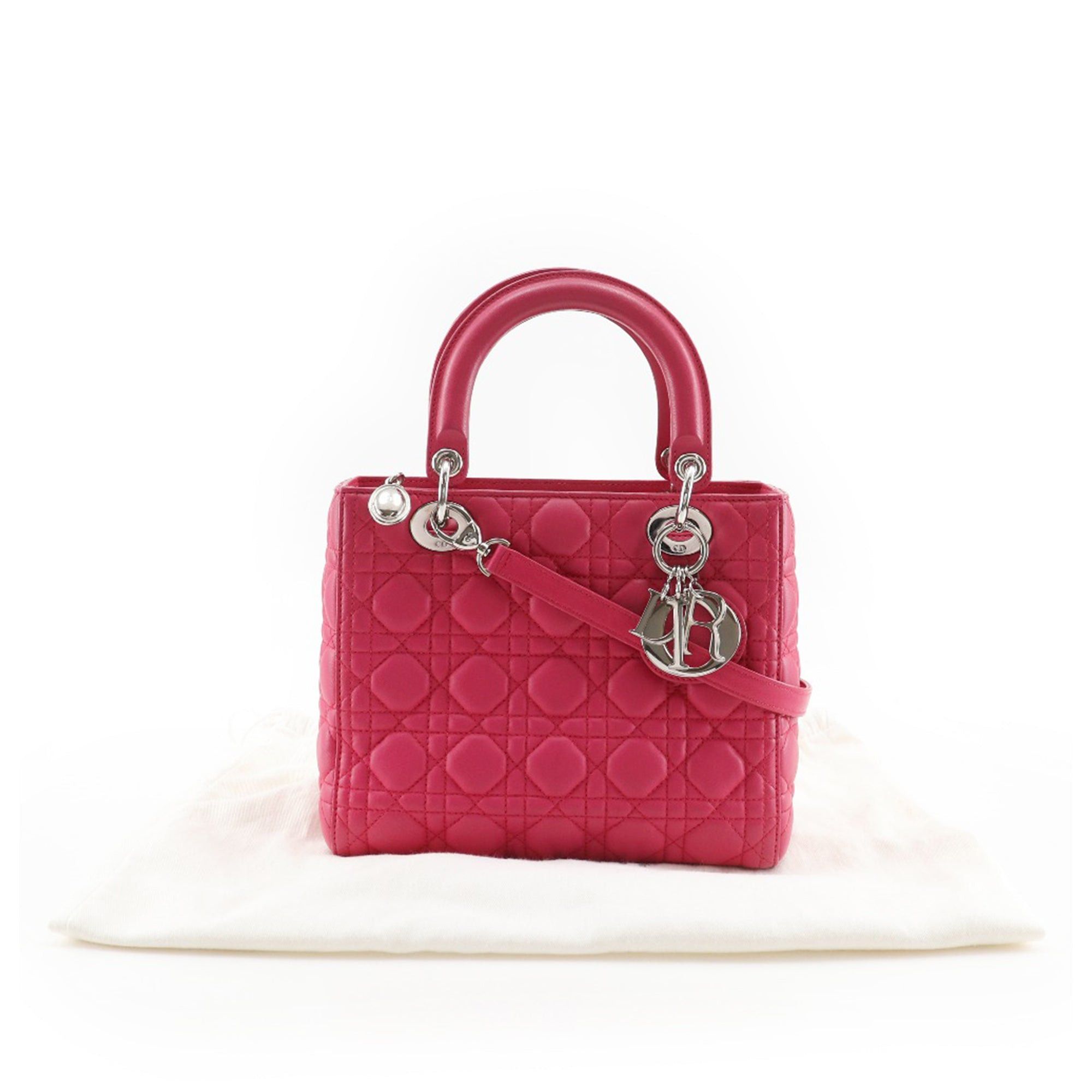 Dior Medium Lambskin Cannage Lady Dior Size ONE SIZE - 25 Thumbnail