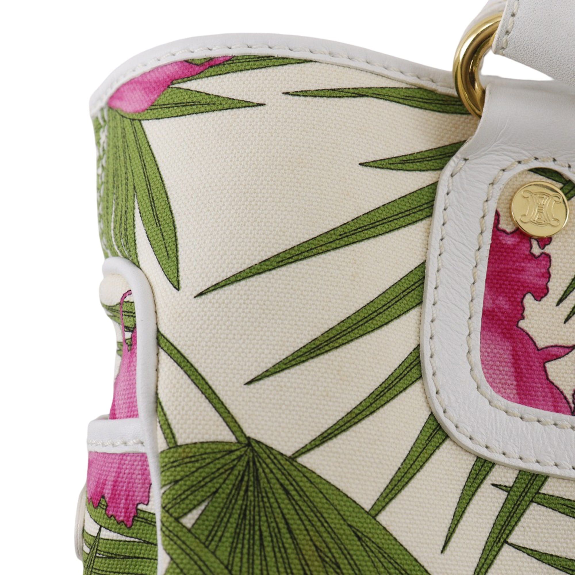 Celine Canvas Botanical Print Boogie Handbag Size ONE SIZE - 16 Thumbnail