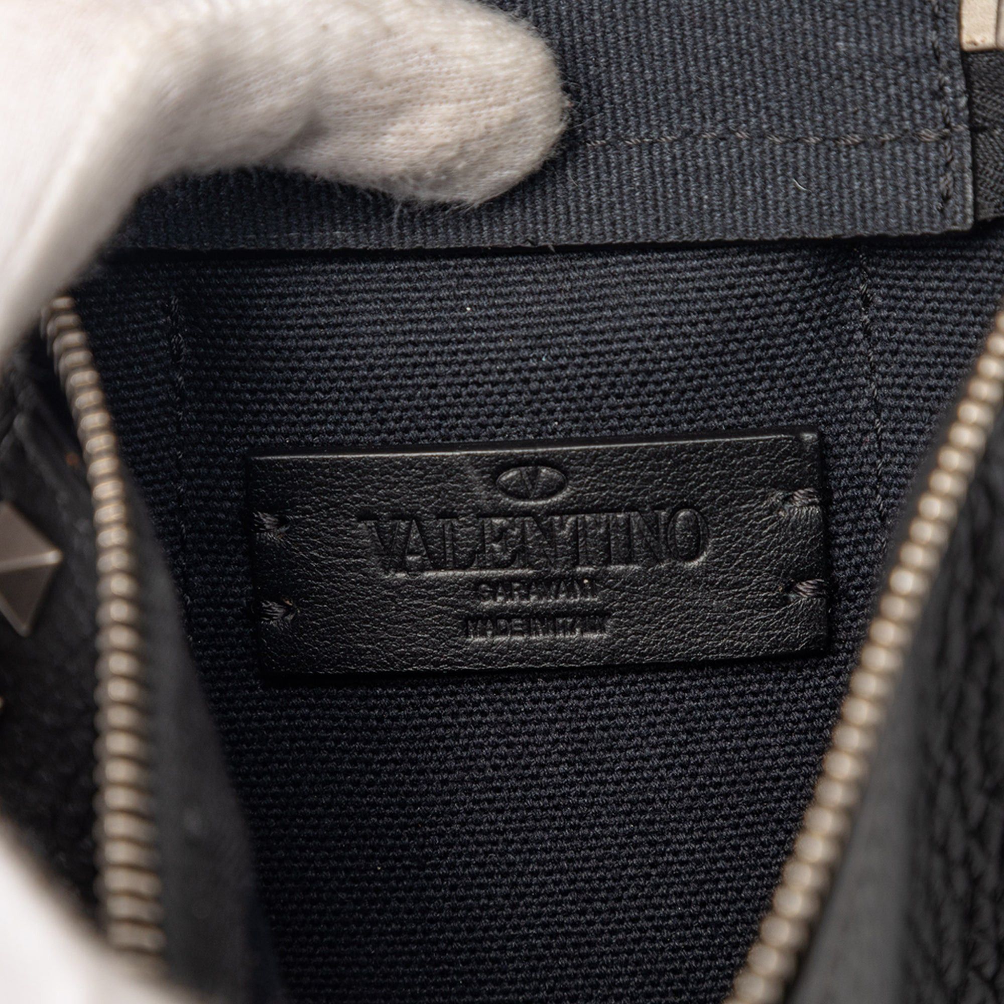 Valentino Grainy Calfskin Rockstud Convertible Sling Bag Size ONE SIZE - 5 Thumbnail