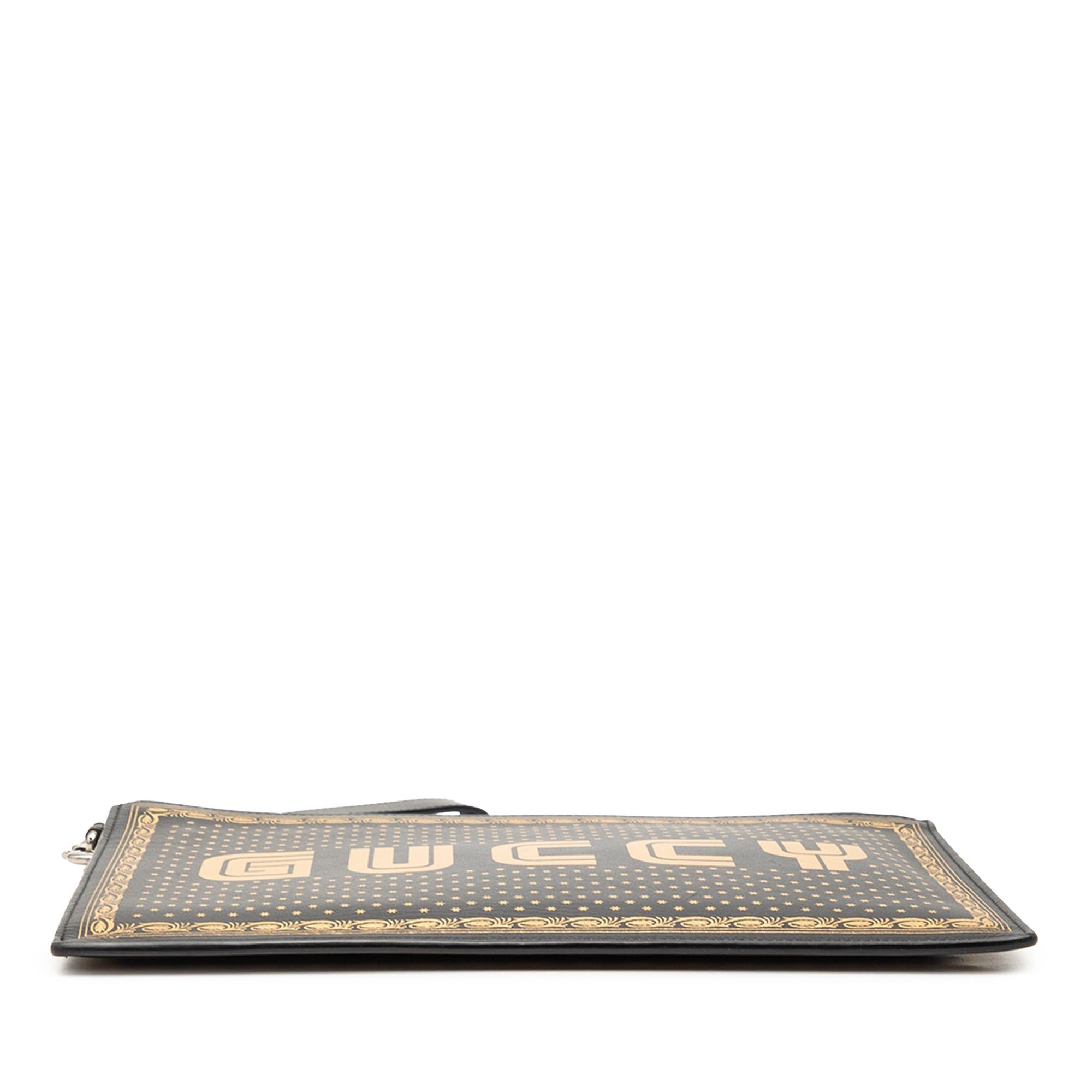 Gucci Leather Guccy Sega Clutch Size ONE SIZE - 3 Thumbnail
