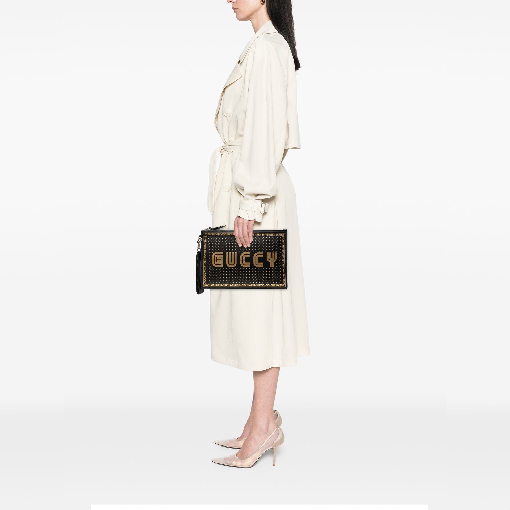 Gucci Leather Guccy Sega Clutch Size ONE SIZE - 8 Thumbnail
