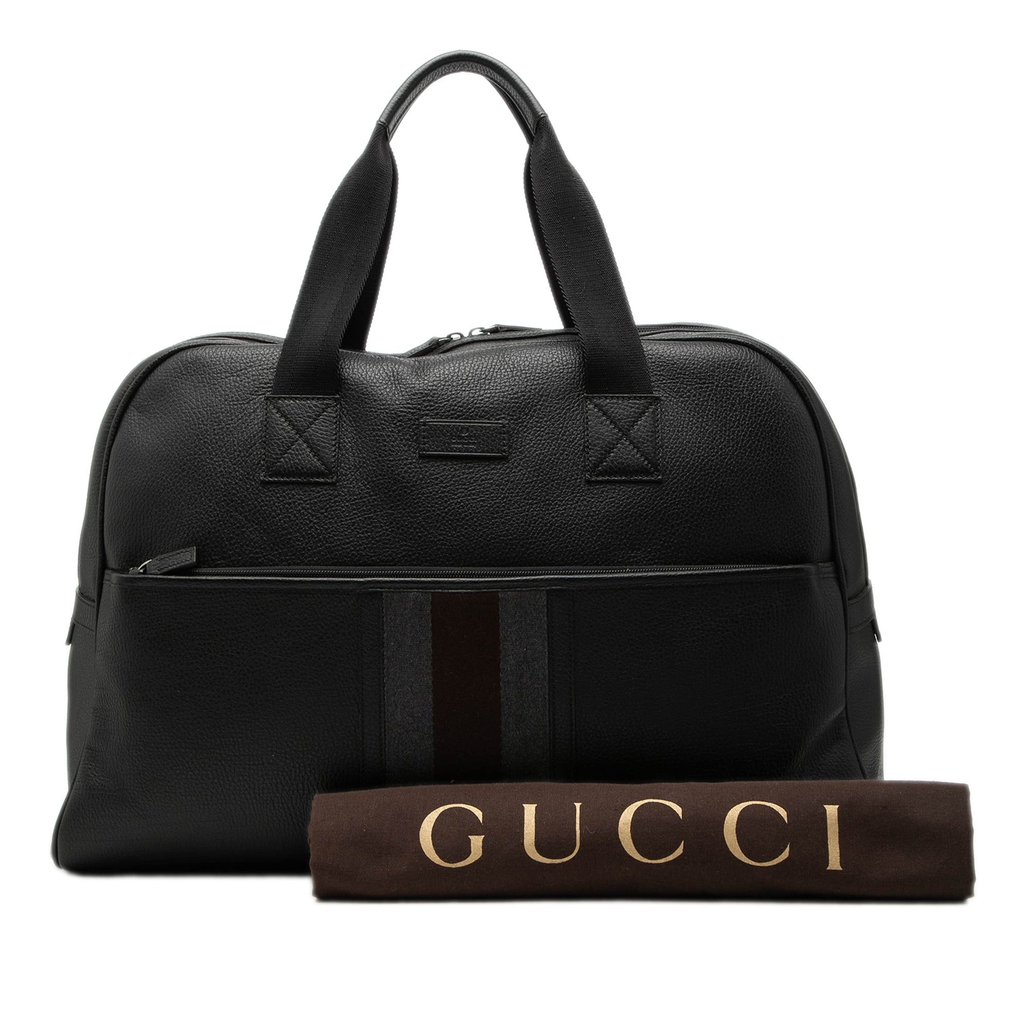 Gucci Web Leather Travel Bag Size ONE SIZE - 8 Thumbnail