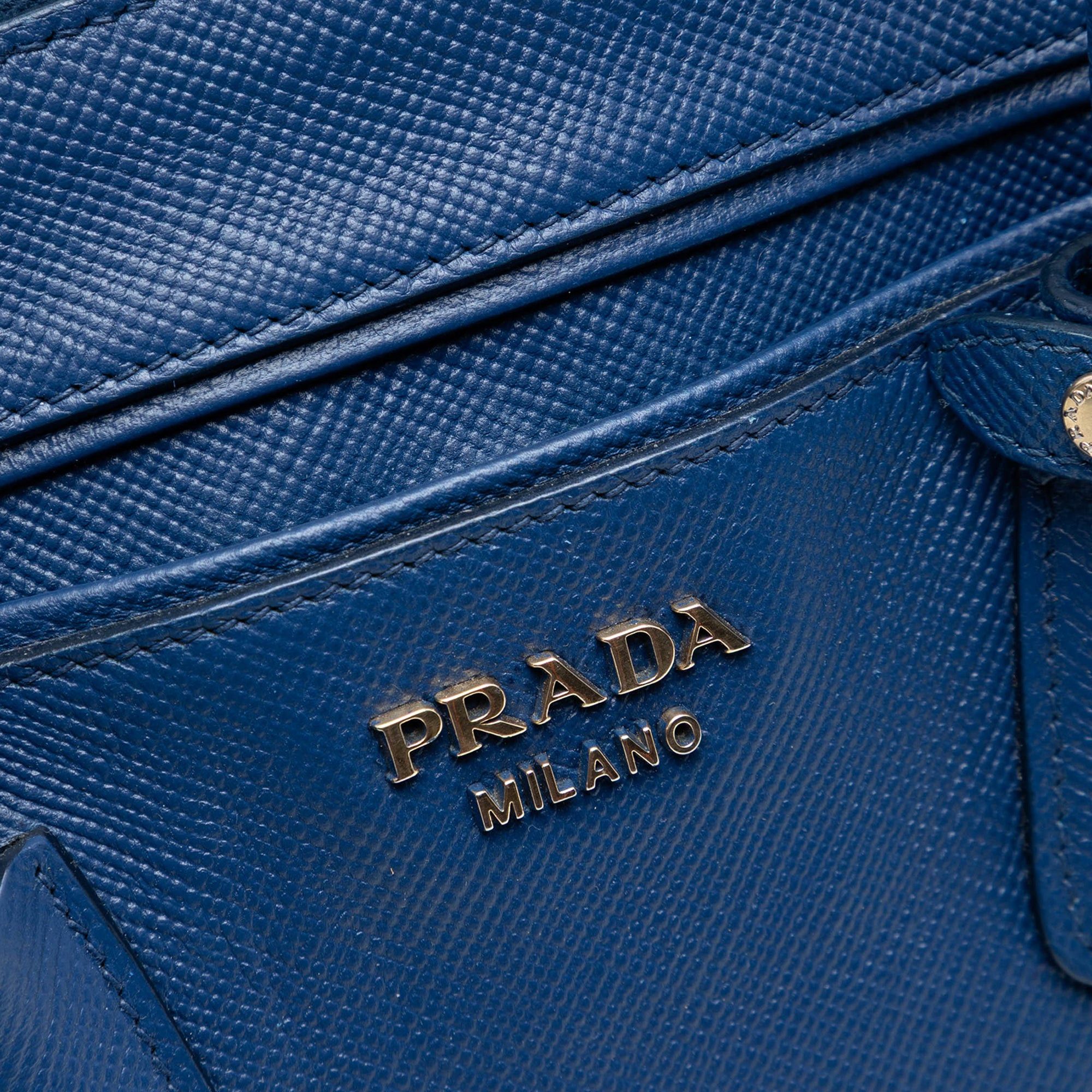 Prada Saffiano Cuir Double Zip Top Handle Bag Size ONE SIZE - 5 Thumbnail