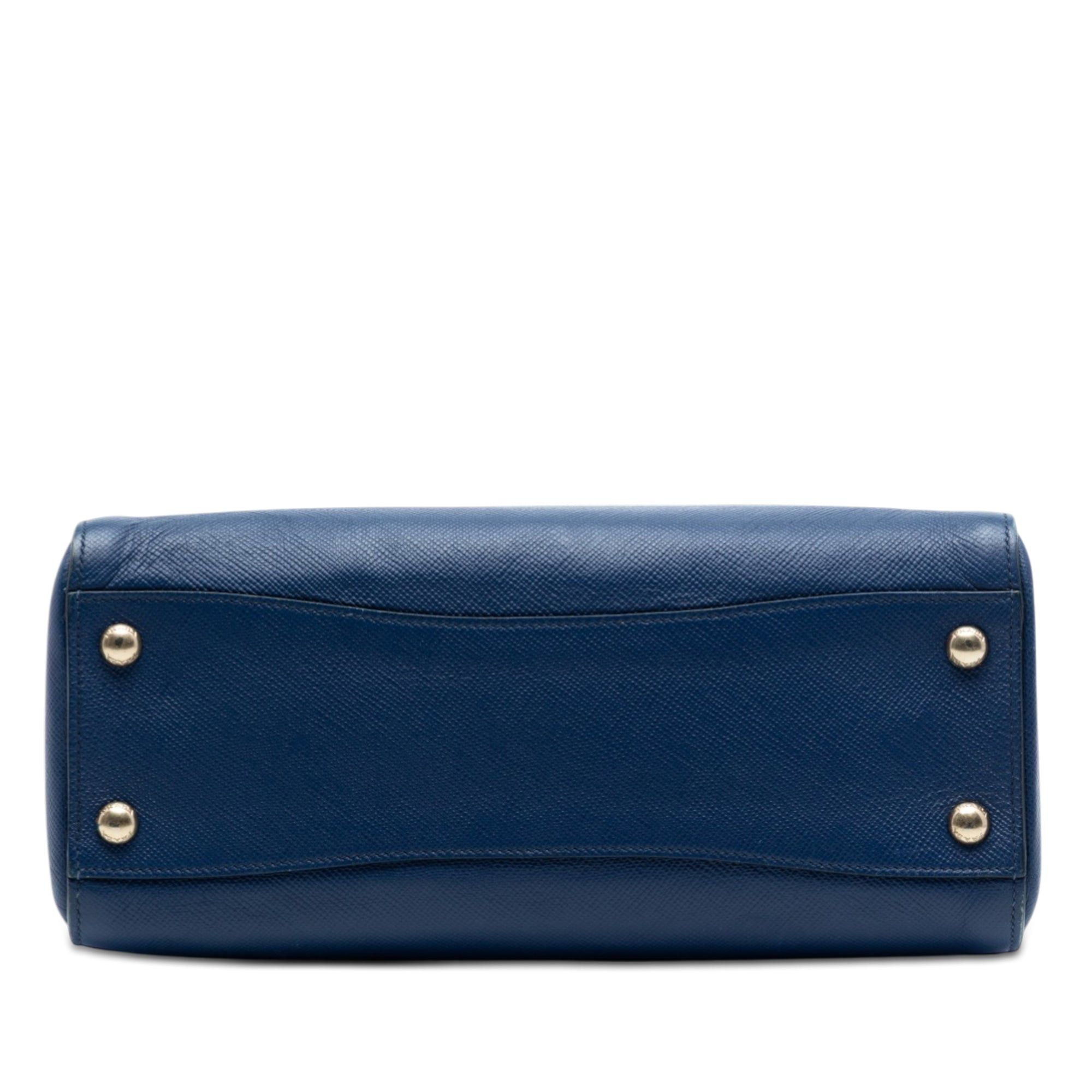 Prada Saffiano Cuir Double Zip Top Handle Bag Size ONE SIZE - 3 Thumbnail