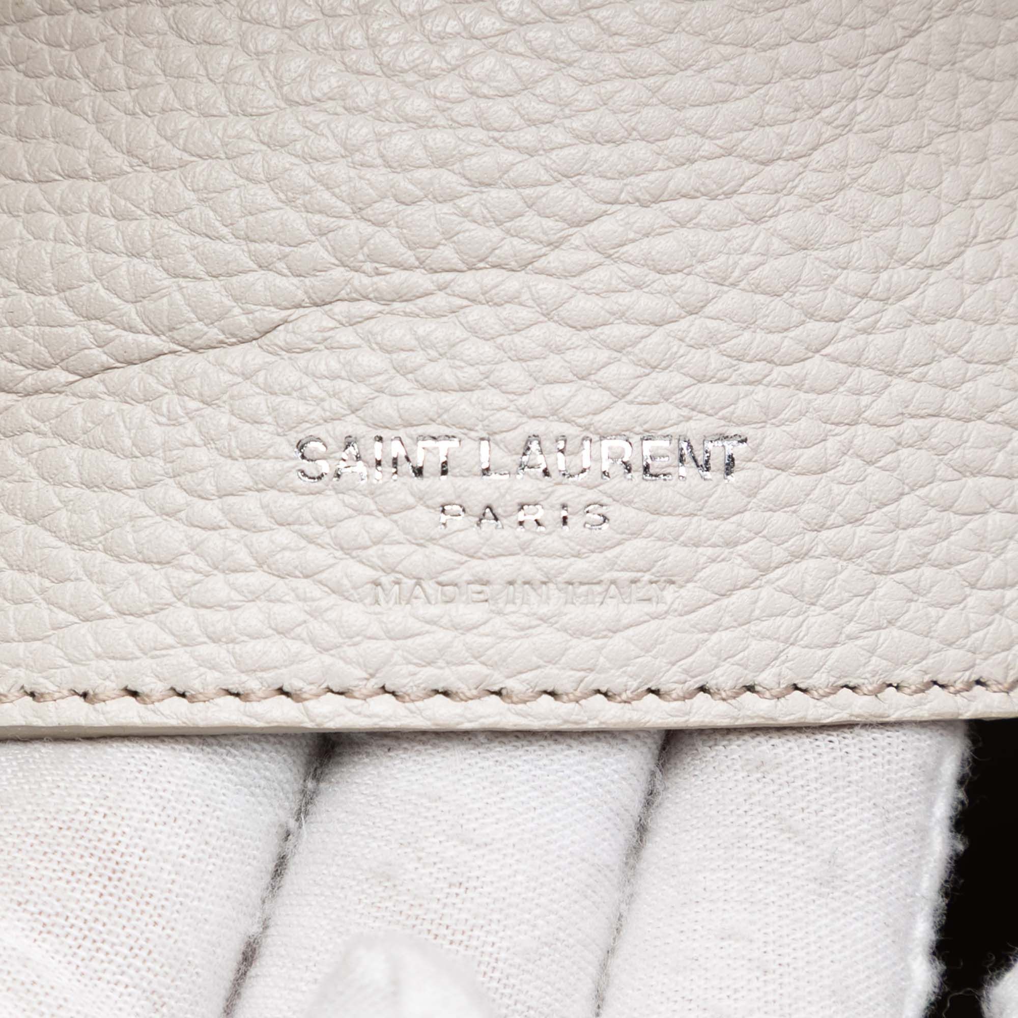Saint Laurent Paris Small Grained Calfskin Supple Sac De Jour Satchel Size ONE SIZE - 6 Thumbnail