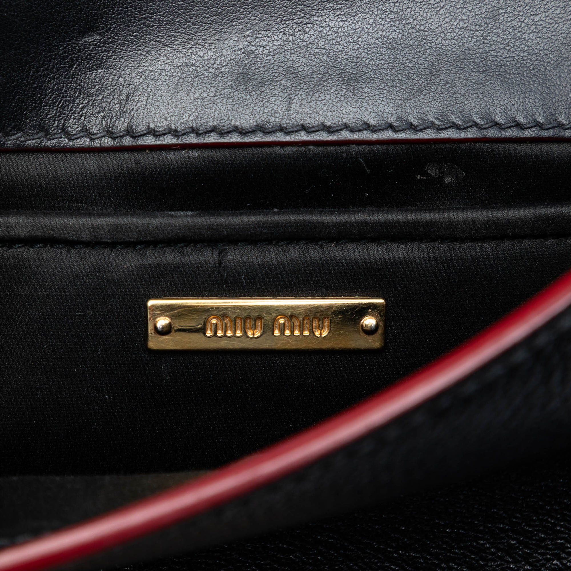 Miu Miu Goatskin Madras Satchel Size ONE SIZE - 5 Thumbnail