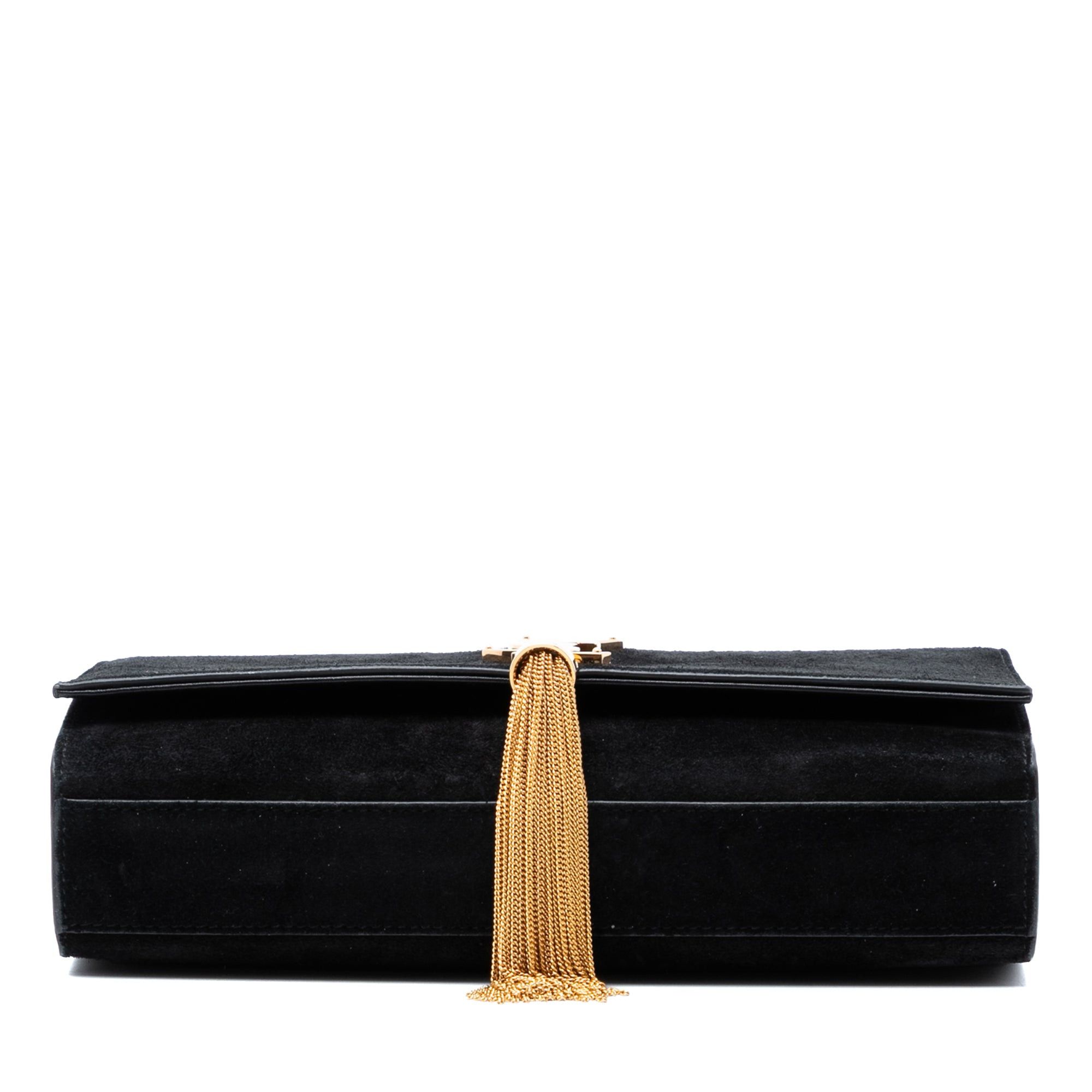Saint Laurent Paris Medium Suede Monogram Kate Tassel Crossbody Size ONE SIZE - 3 Thumbnail