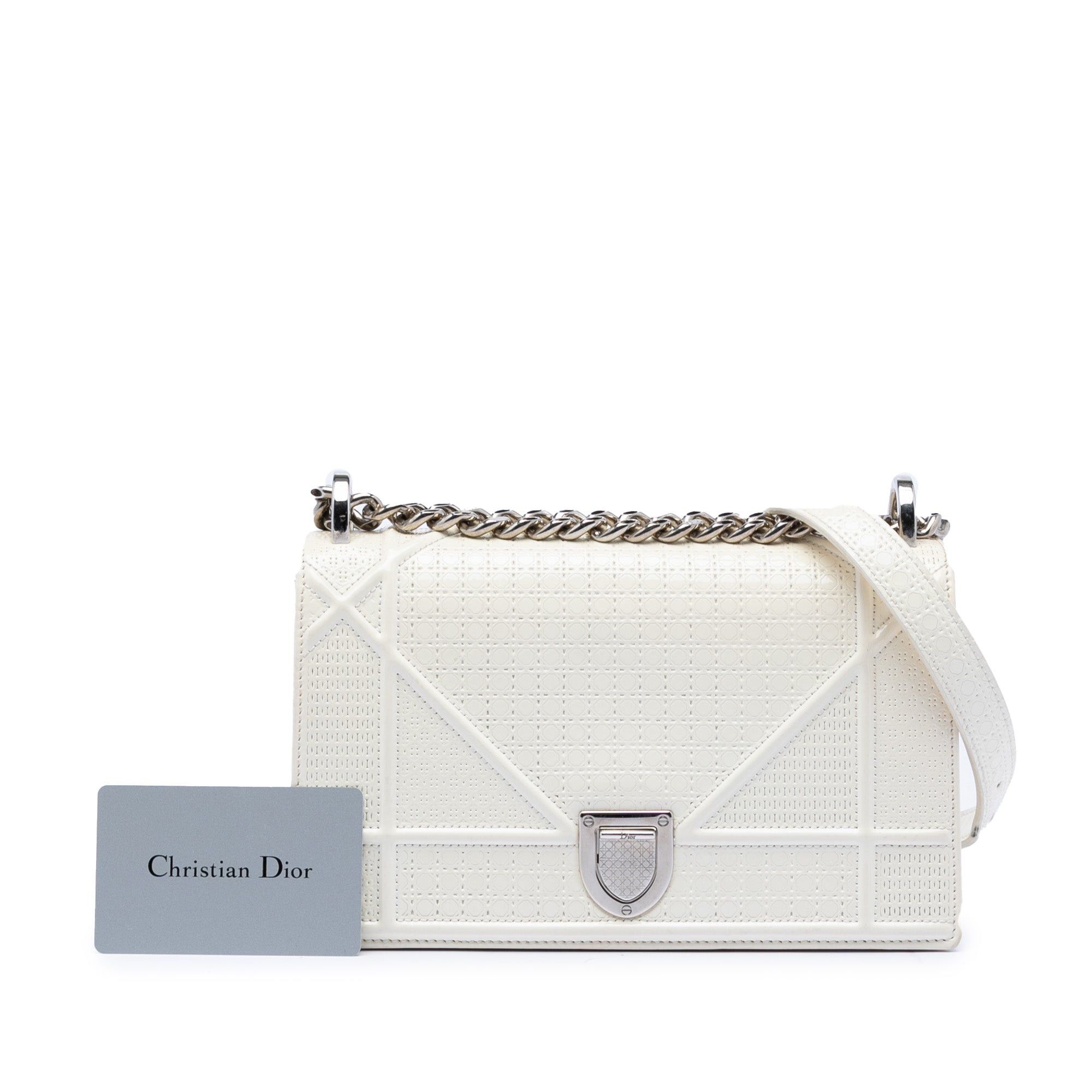 Dior Medium Patent Microcannage Diorama Flap Size ONE SIZE - 8 Thumbnail