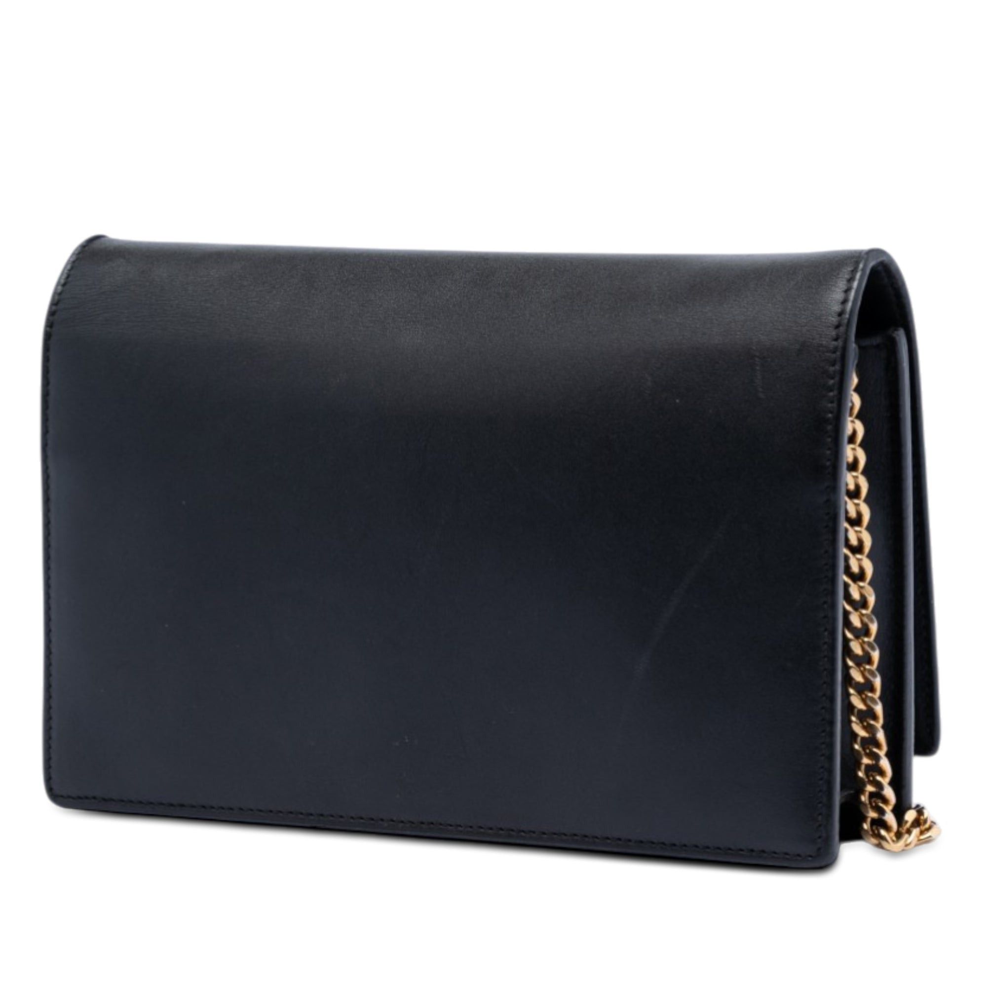 Saint Laurent Paris Smooth Calfskin Monogram Kate Tassel Chain Wallet Size ONE SIZE - 2 Thumbnail