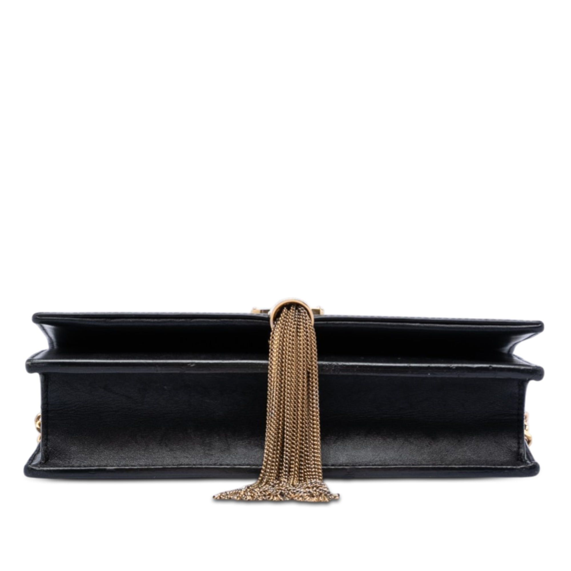 Saint Laurent Paris Smooth Calfskin Monogram Kate Tassel Chain Wallet Size ONE SIZE - 3 Thumbnail
