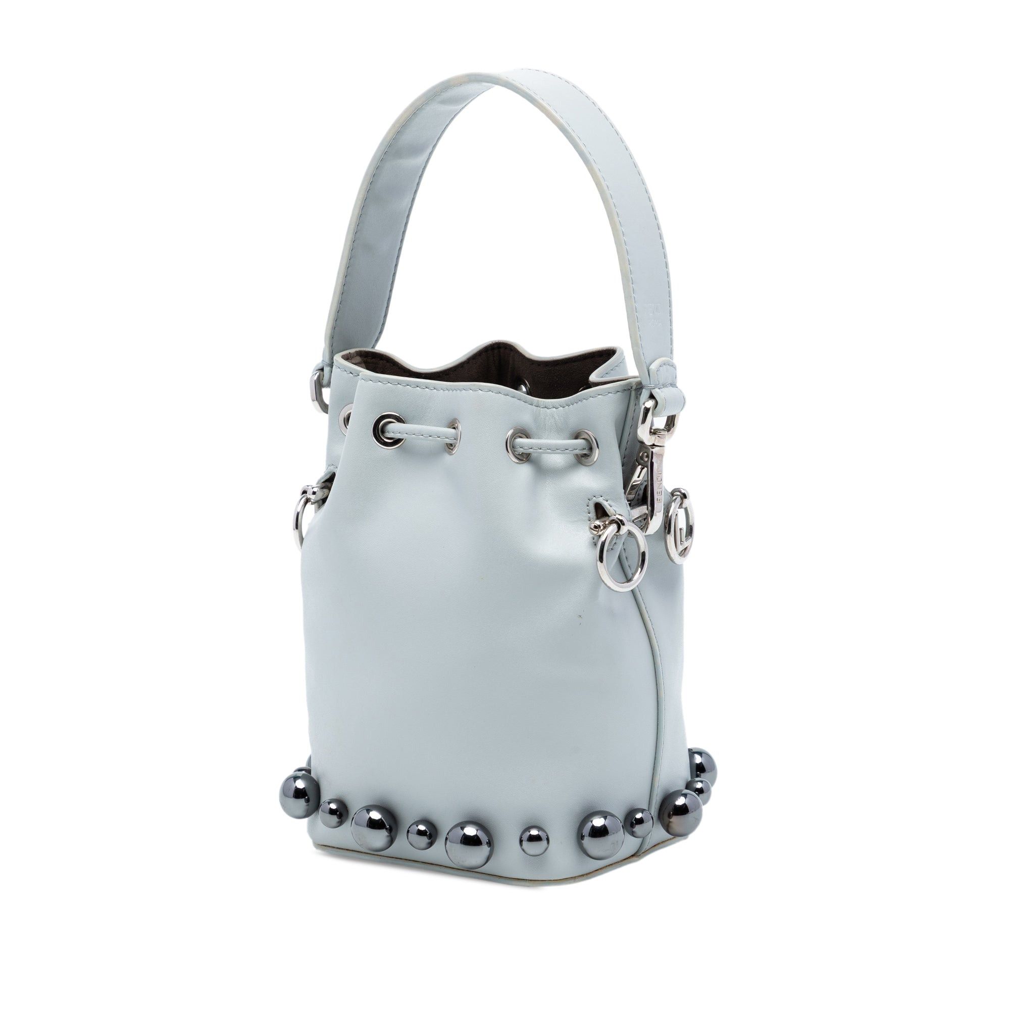 Fendi Mini Leather Pearl Mon Tresor Bucket Bag Size ONE SIZE - 2 Thumbnail