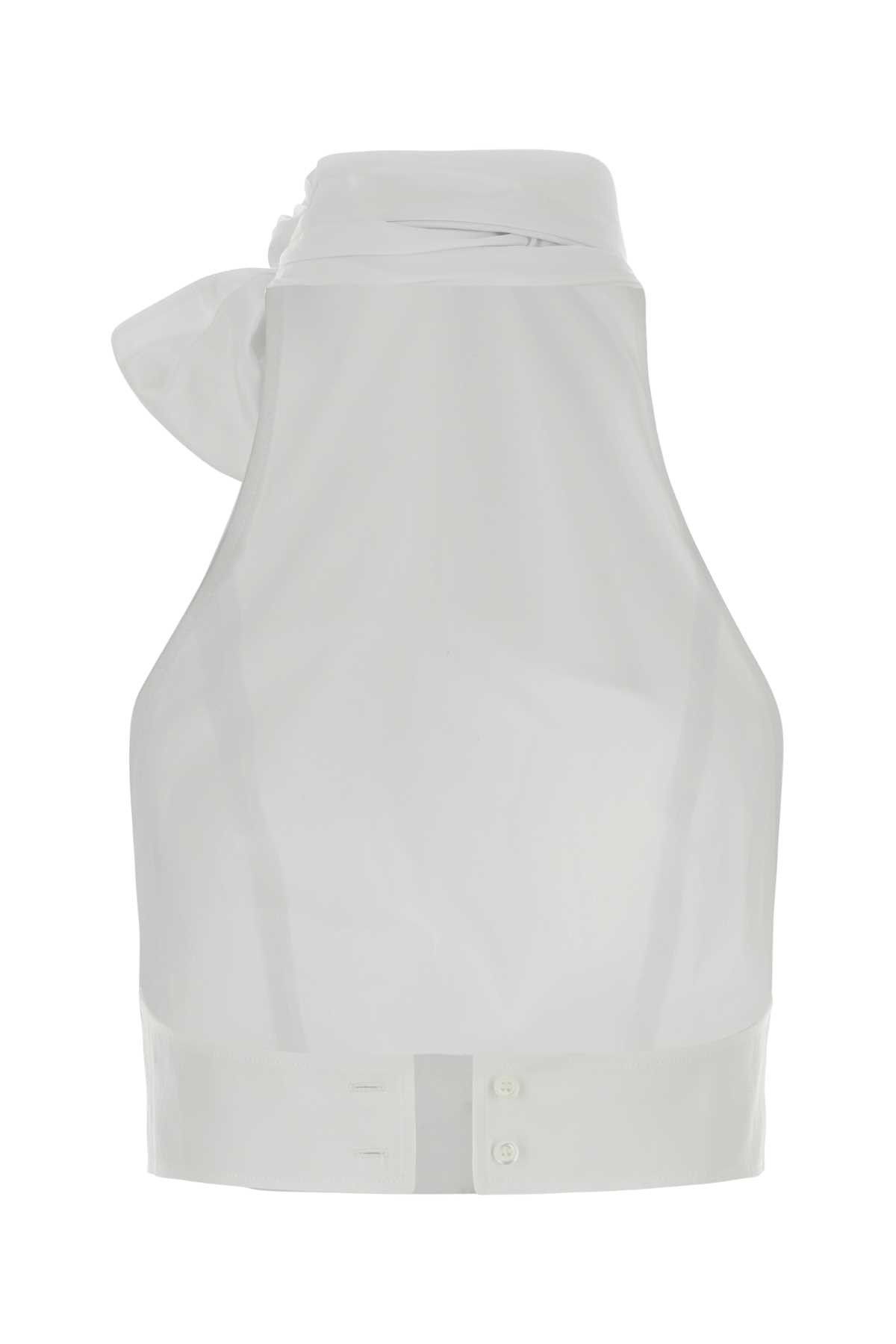 Dsquared2 White Poplin Top Size S / US 4 / IT 40 - 2 Thumbnail