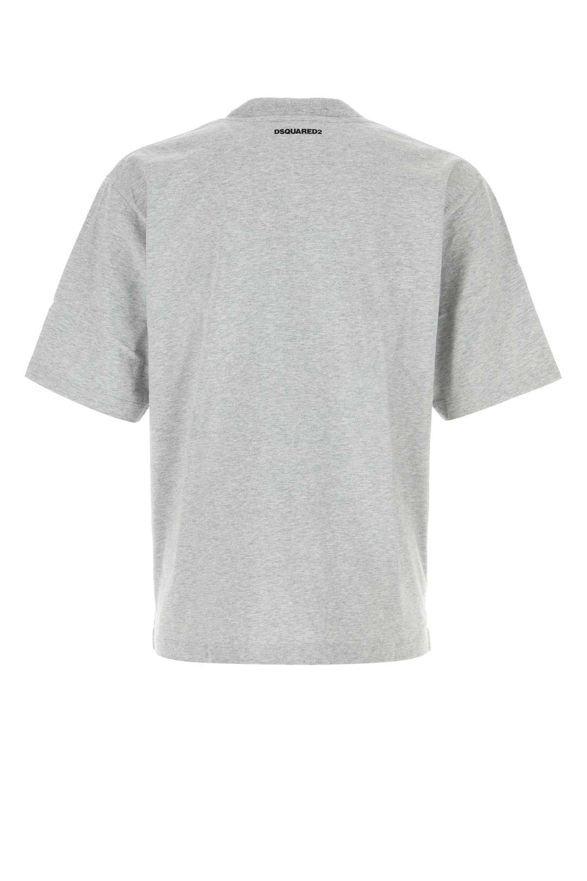 Dsquared2 Melange Grey Cotton Oversize T-Shirt Size US XL / EU 56 / 4 - 2 Thumbnail