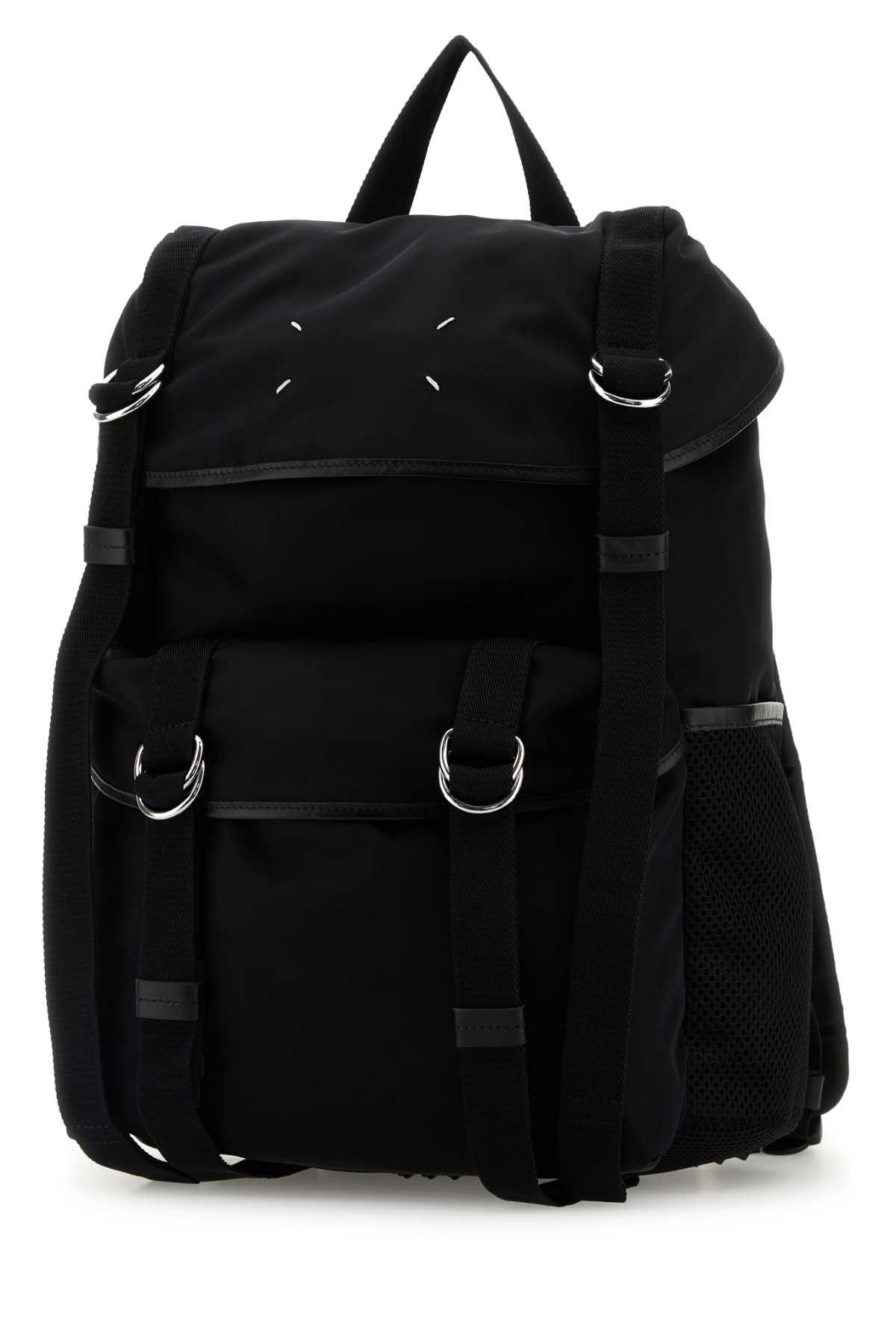 Maison Margiela Black Canvas Backpack Size ONE SIZE - 2 Thumbnail