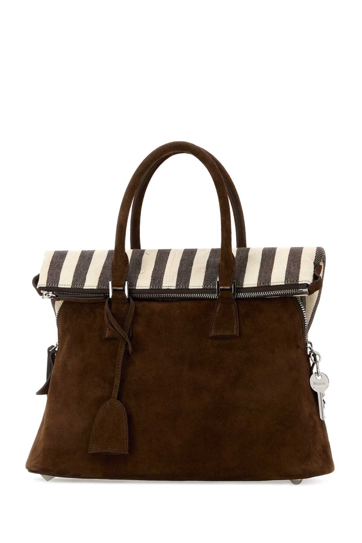 Maison Margiela Brown Suede Medium 5Ac Soft Handbag Size ONE SIZE - 2 Thumbnail