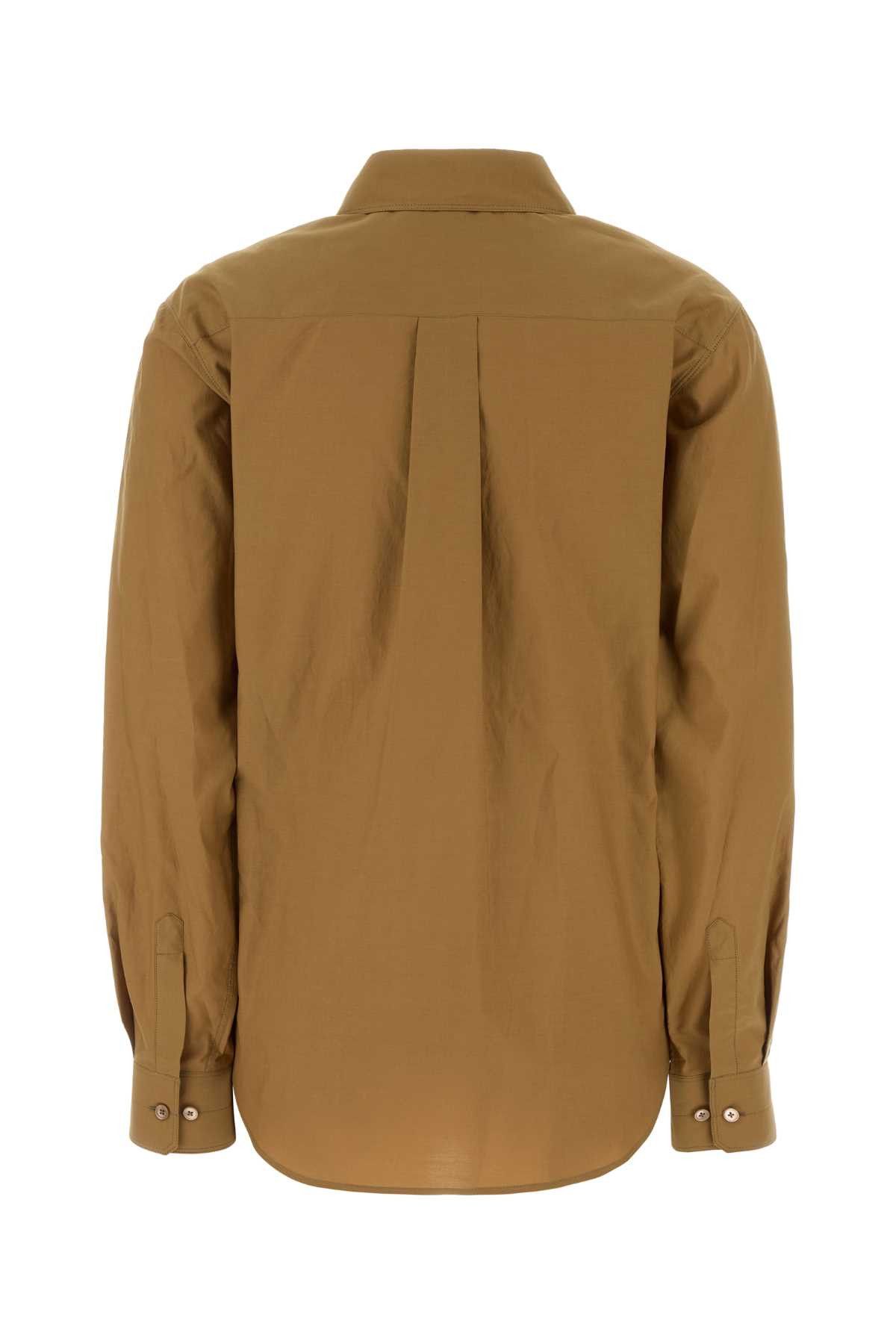 Lemaire Camel Poplin Shirt Size XS / US 0-2 / IT 36-38 - 2 Thumbnail