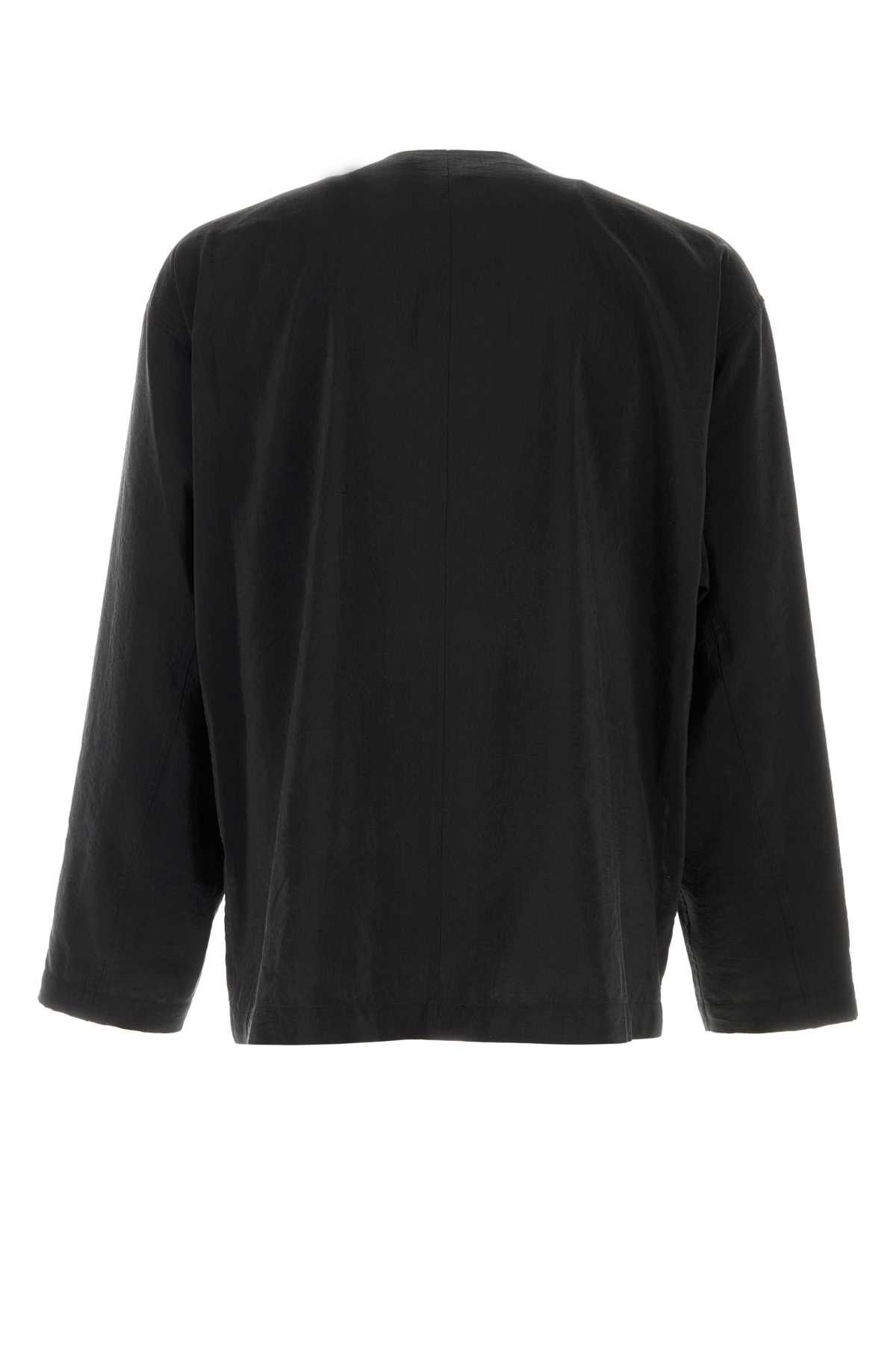 Lemaire Black Jersey Shirt Size US L / EU 52-54 / 3 - 2 Thumbnail