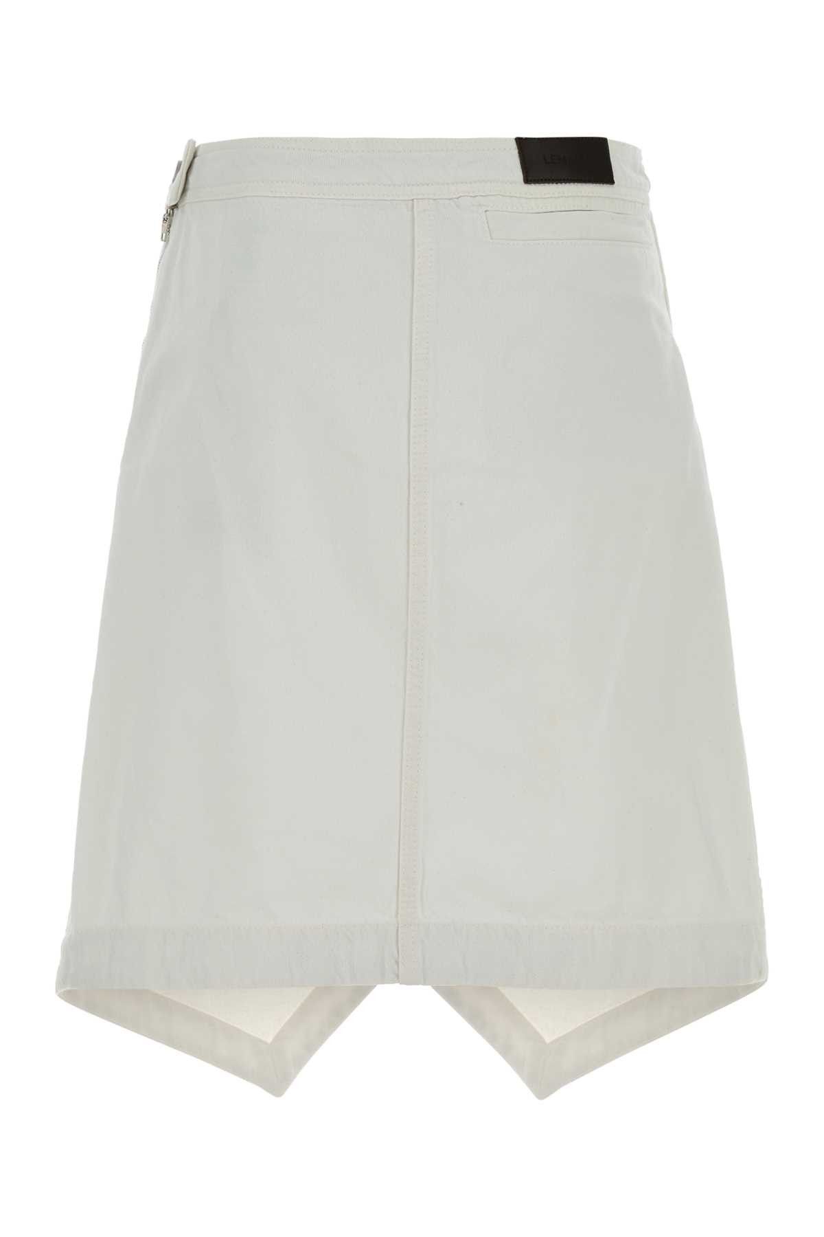 Lemaire White Denim Skirt Size 25" / US 0 / IT 36 - 2 Thumbnail