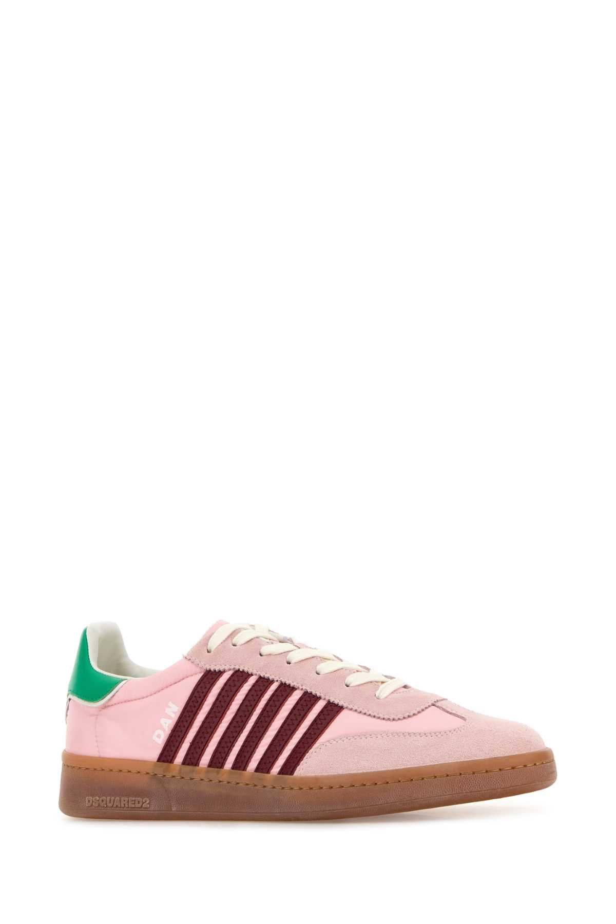 Dsquared2 Pink Nylon Boxer Sneakers Size US 8 / EU 41 - 2 Thumbnail
