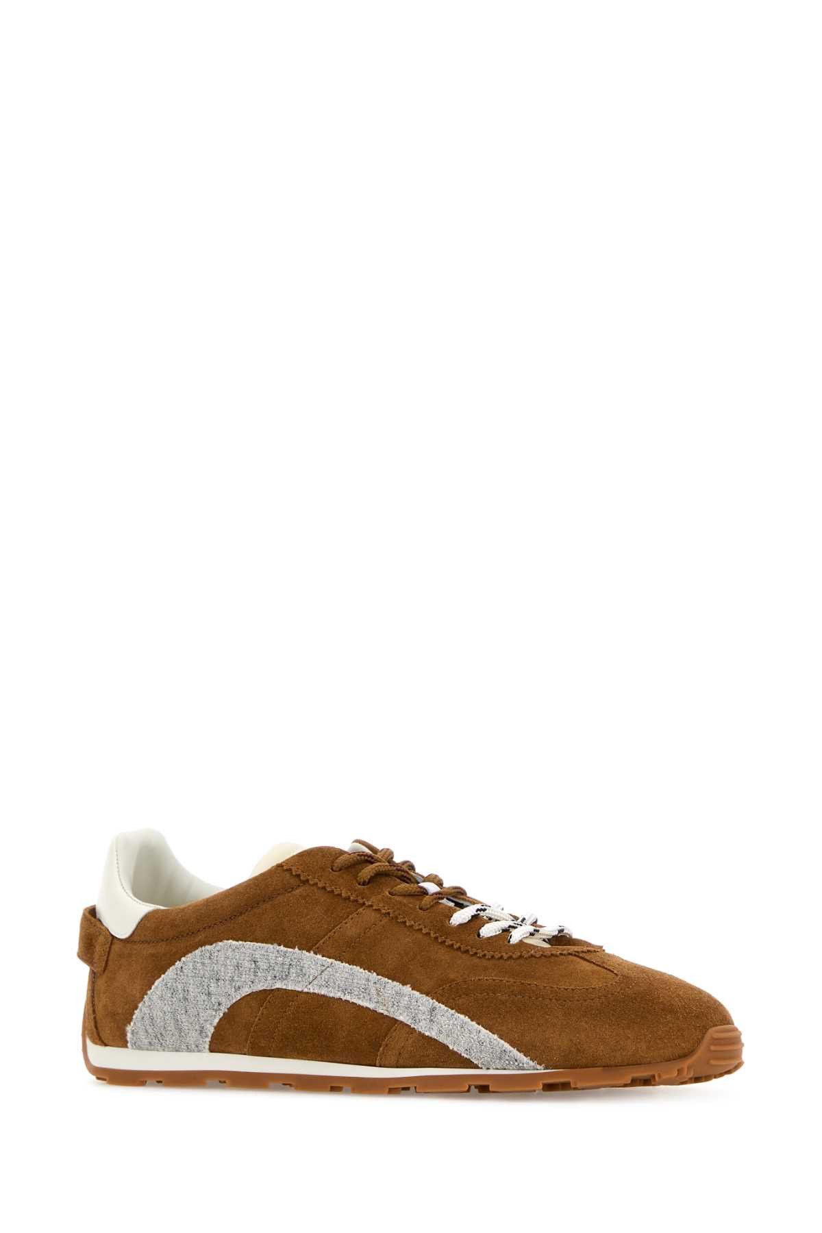 Dsquared2 Brown Suede Dc-642 Sneakers Size US 12 / EU 45 - 2 Thumbnail